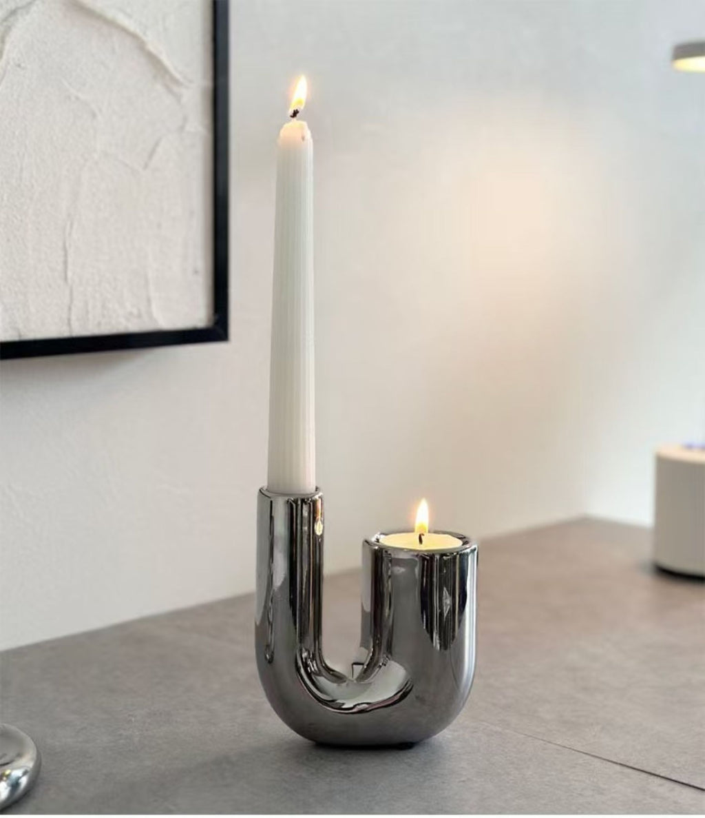 Simple Candleholder Decoration Piece