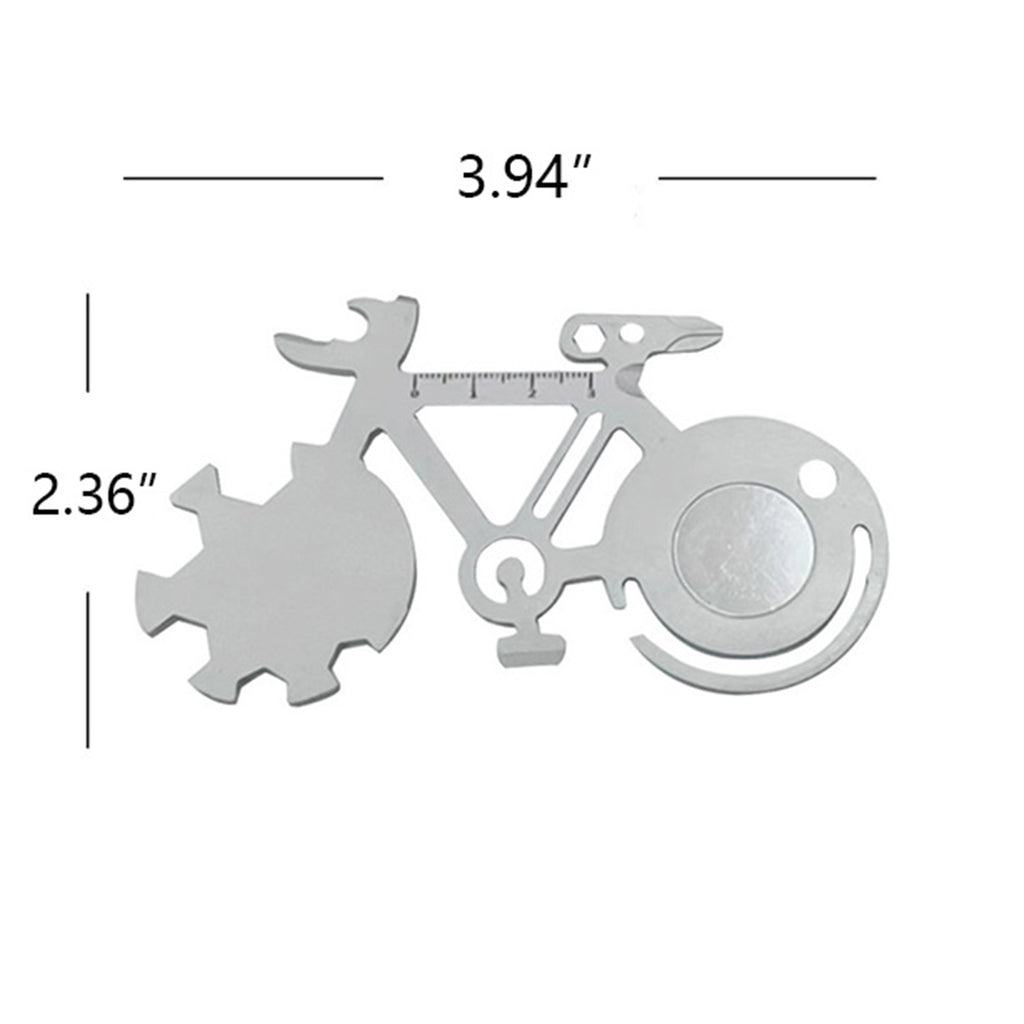 Bicycle Shape Mini Portable Bicycle Tool Card
