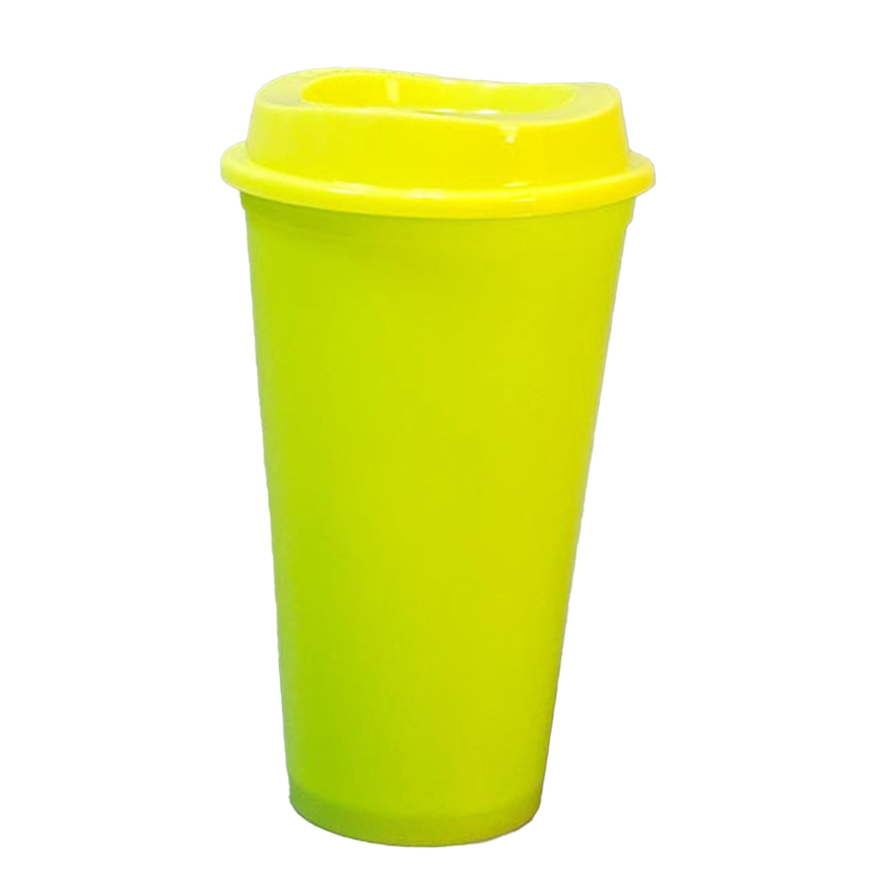 16Oz Cold Color Changing Plastic Coffee Cup With Lid