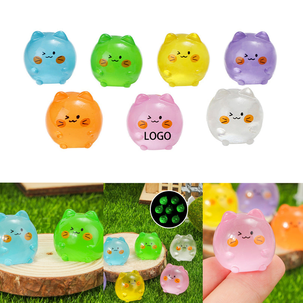 Mini Kitten Glow-In-The-Dark Ornament Toy Decoration