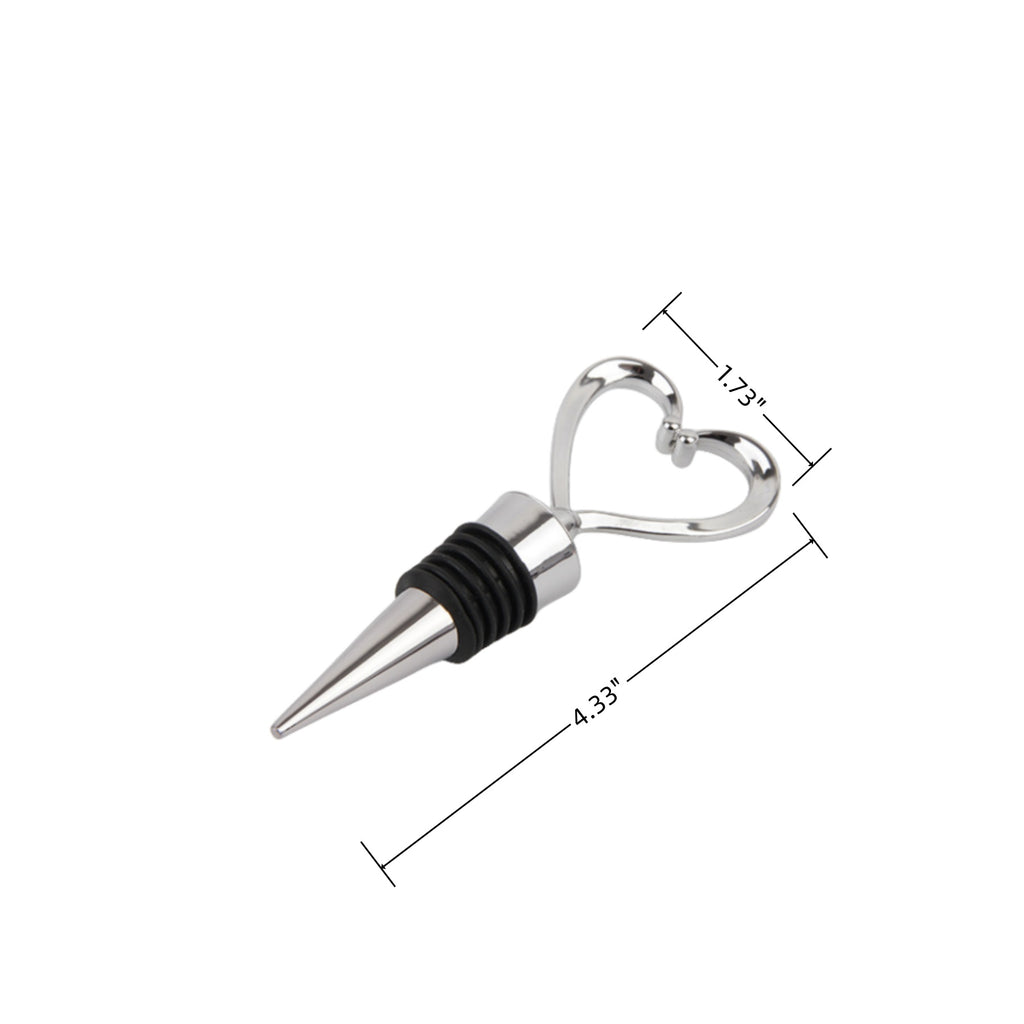 Heart Shaped Red Wine Bottle Stopper