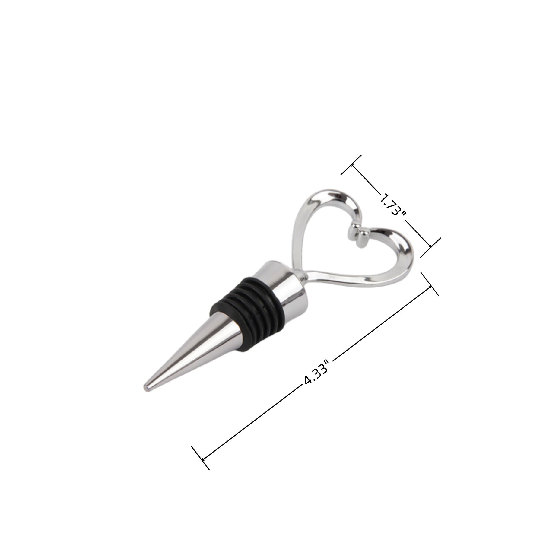 Heart Shaped Red Wine Bottle Stopper