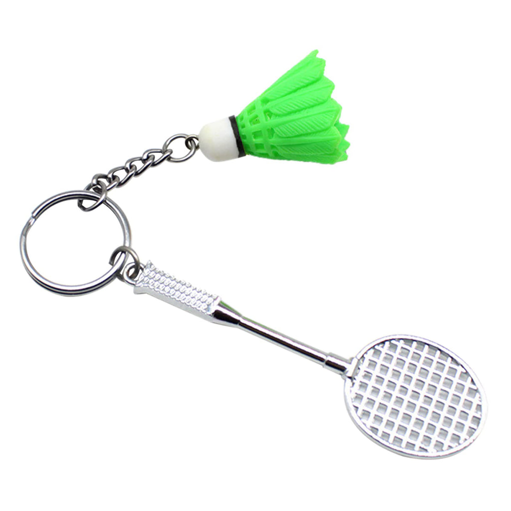 Badminton-Shaped Key Chain