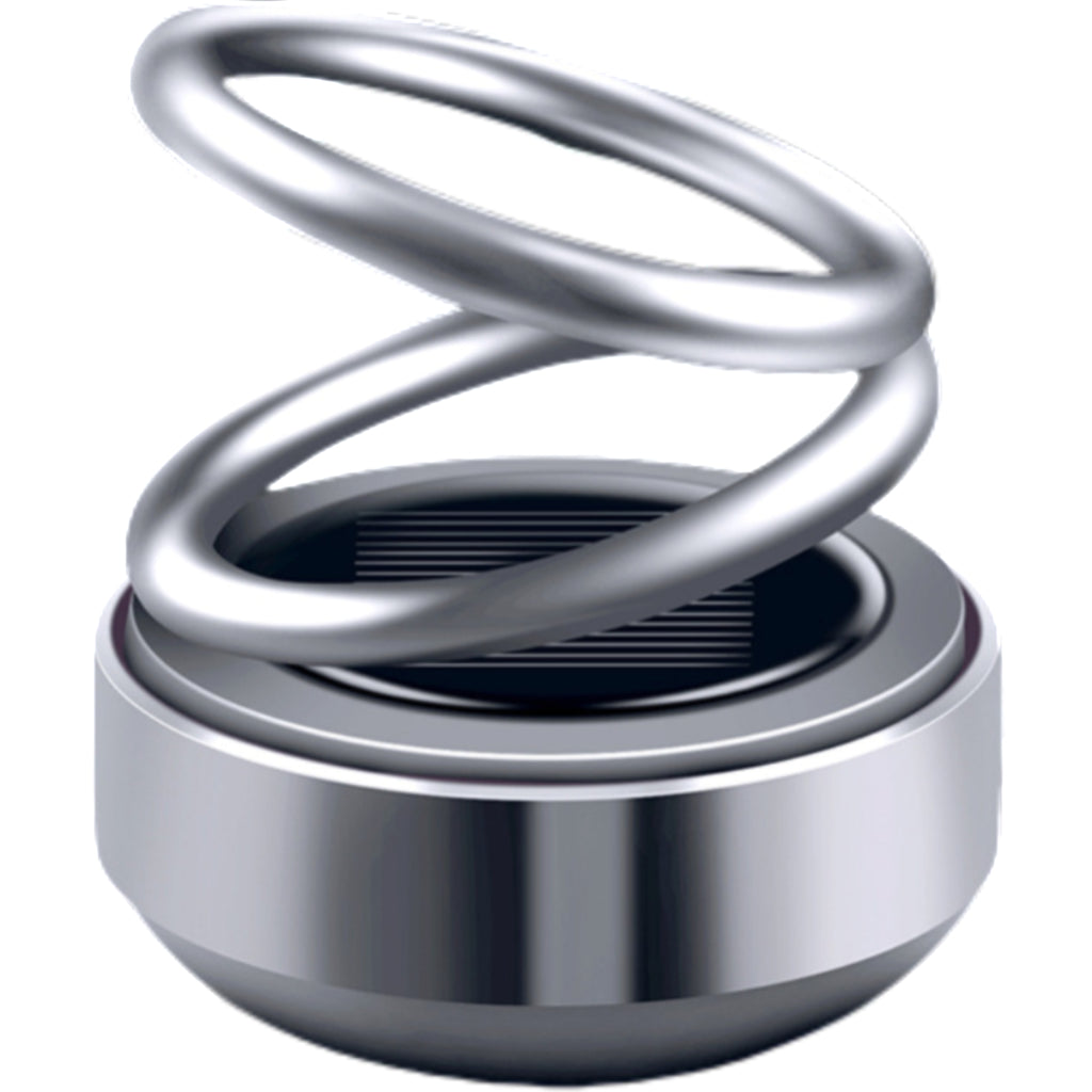 Solar - Powered Double - Ring Floating Car Ornament