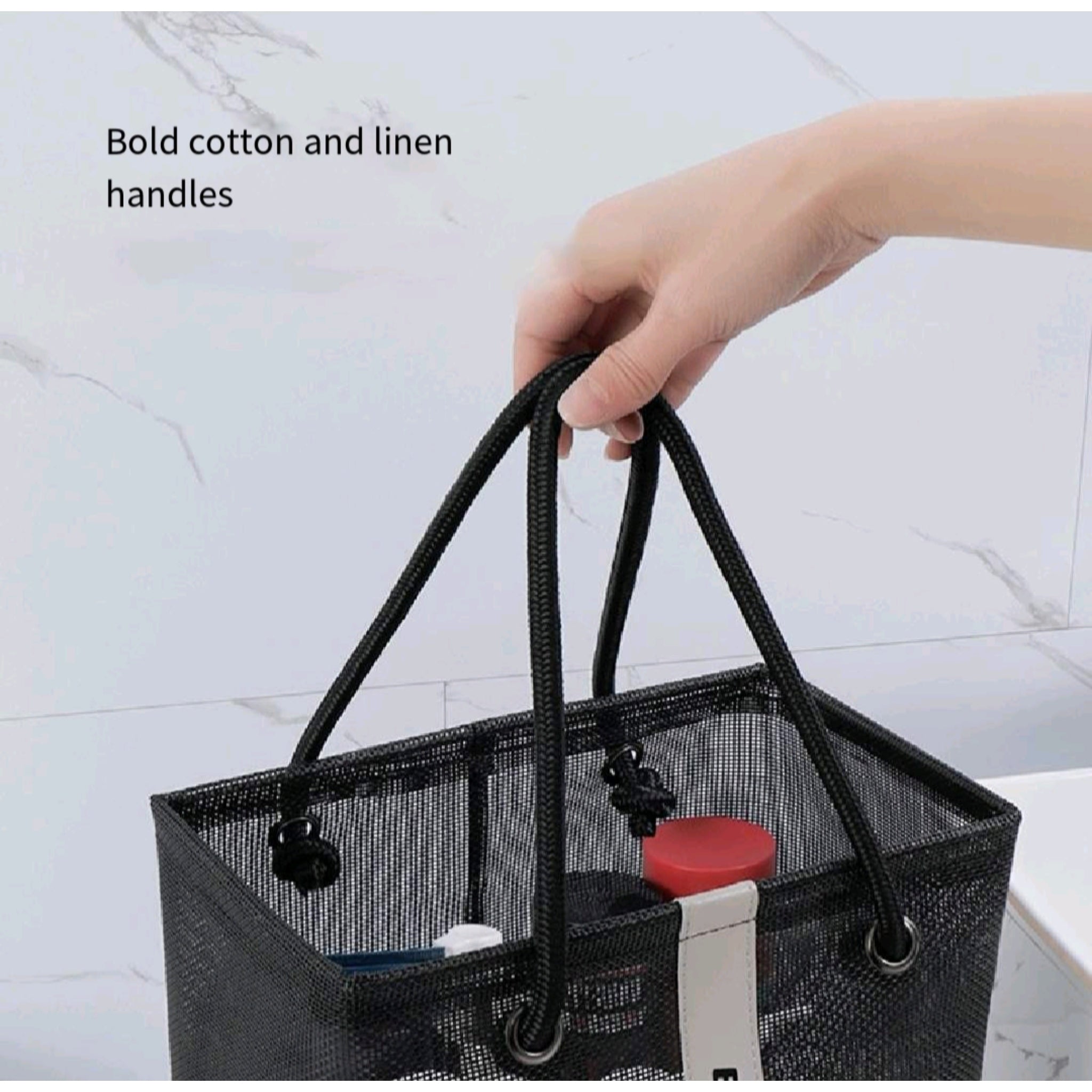 Mesh Shower Caddy Draining Travel Organizer Portable
