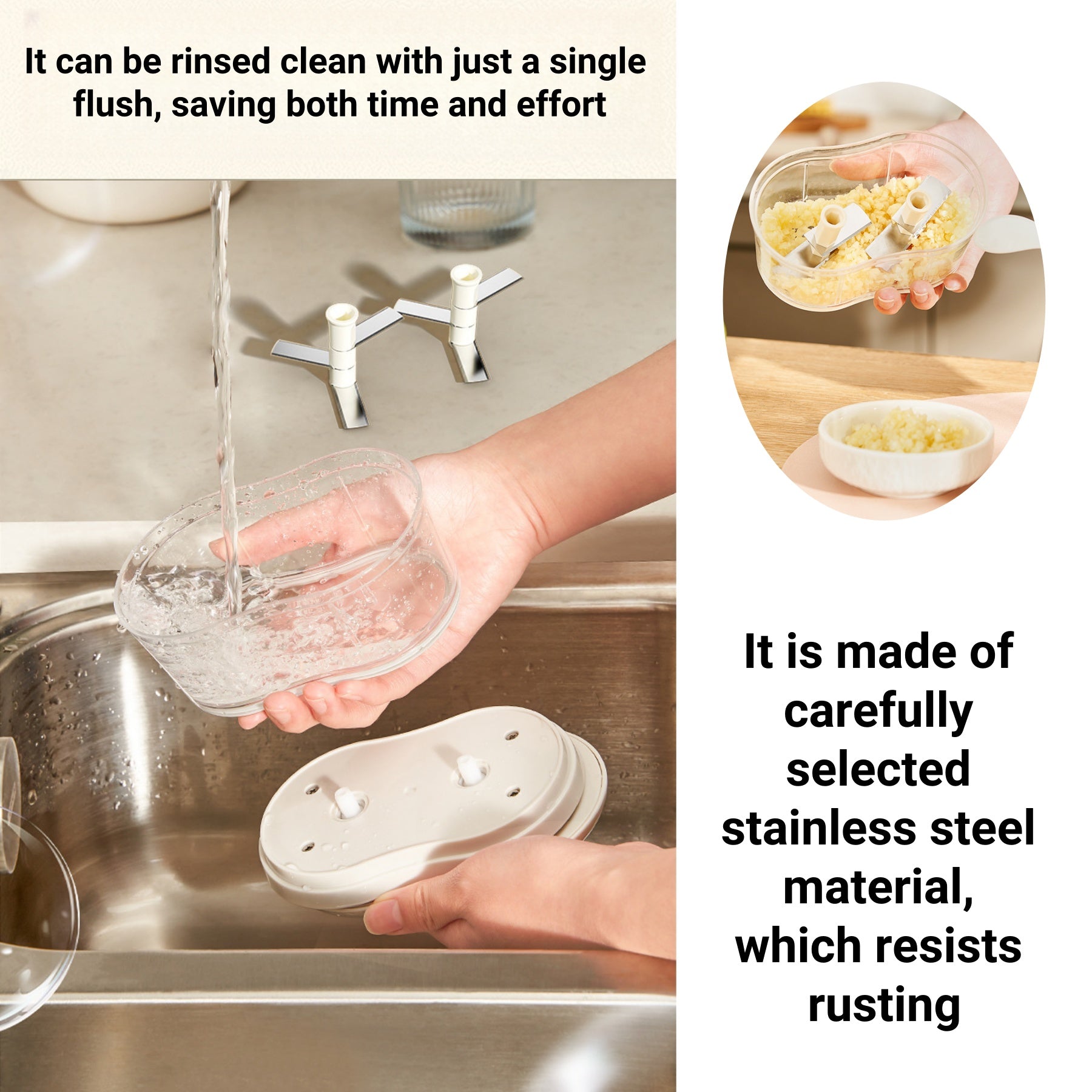 Household Stainless Steel Manual Garlic Puller