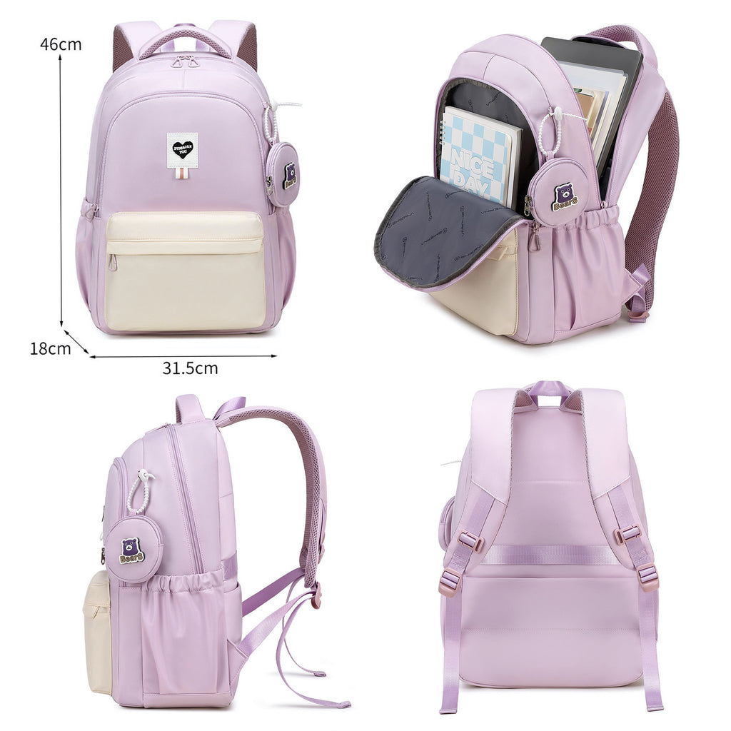 Outdoor College Waterproof Laptop Backpack With Wallet