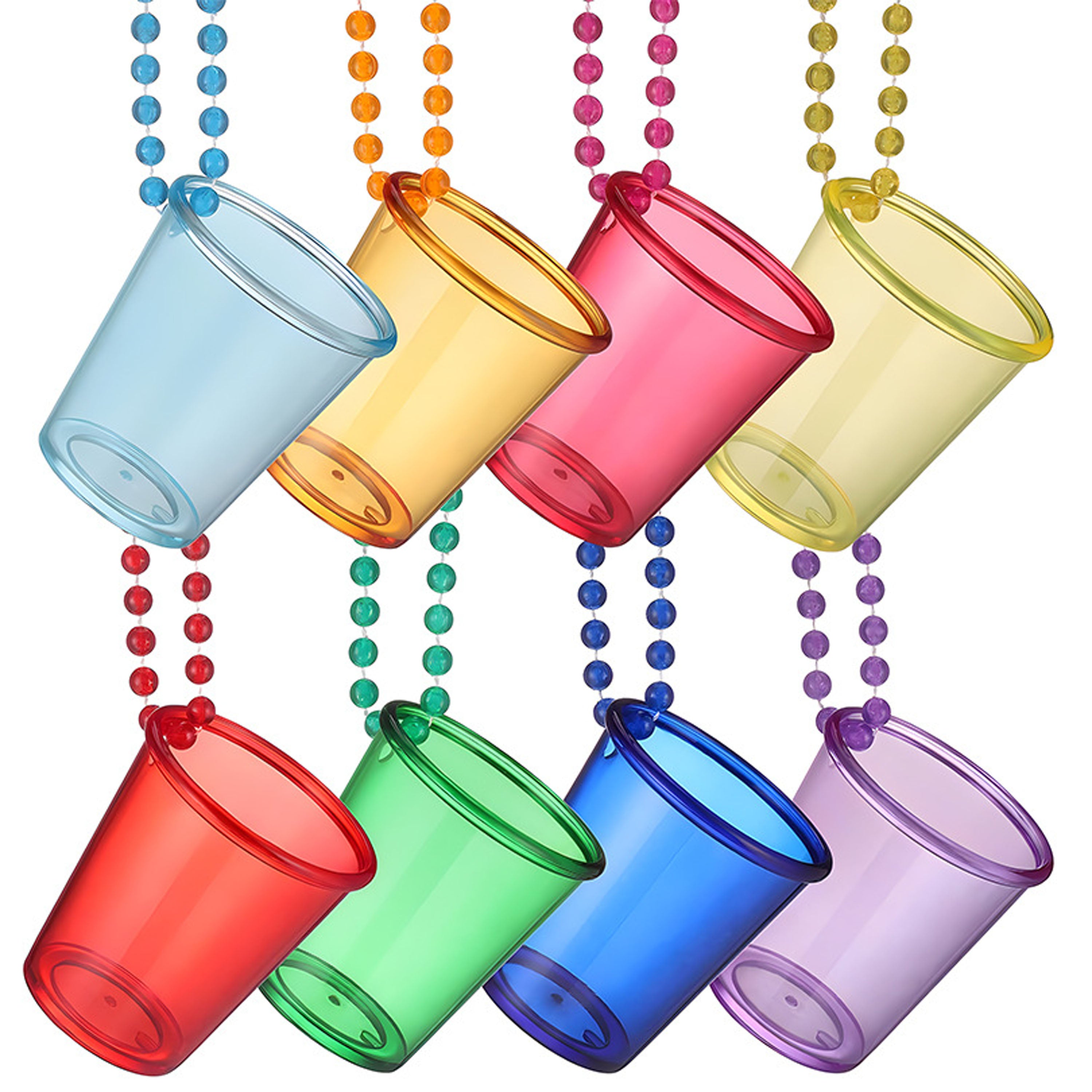 Plastic Shot Cups With Necklaces