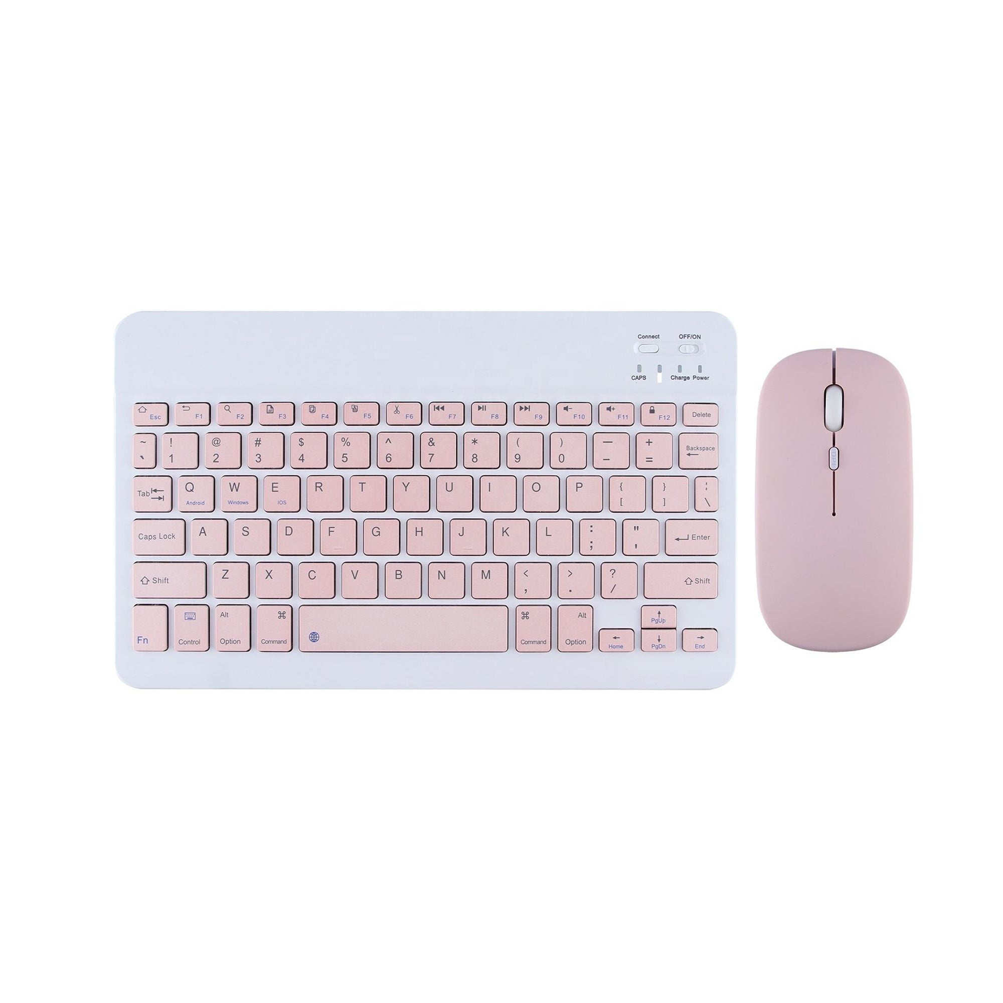 Rechargeable Wireless Keyboard Mouse For Tablet Cell Phone