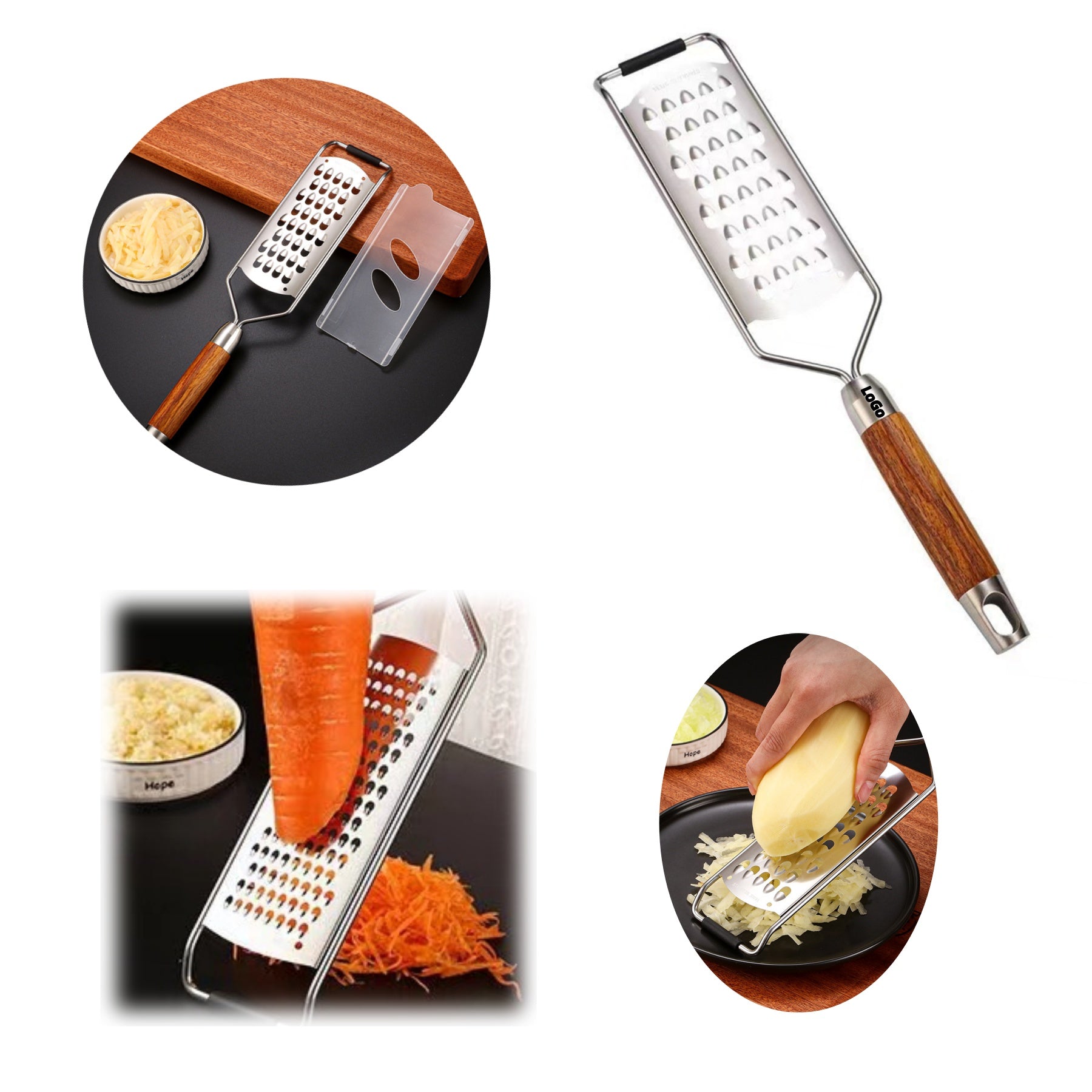 304 Stainless Steel And Rosewood Shredder