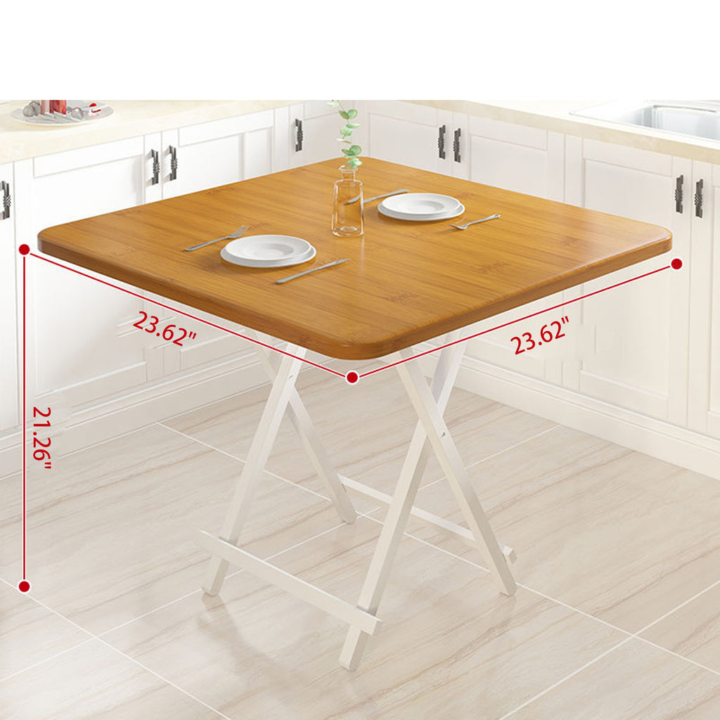 Wood Grain Folding Square Table
