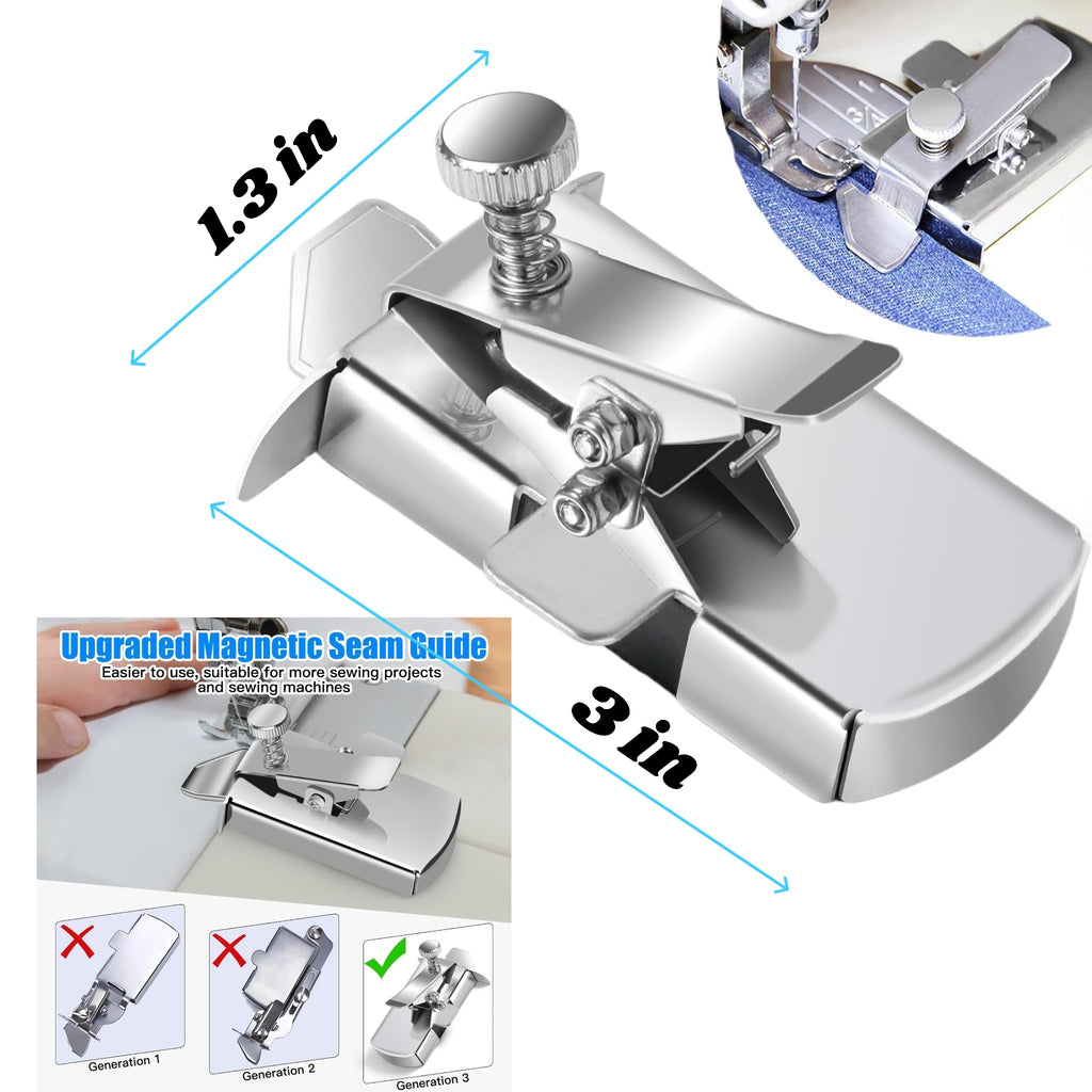 Stainless Steel Magnetic Sewing Guide Helper