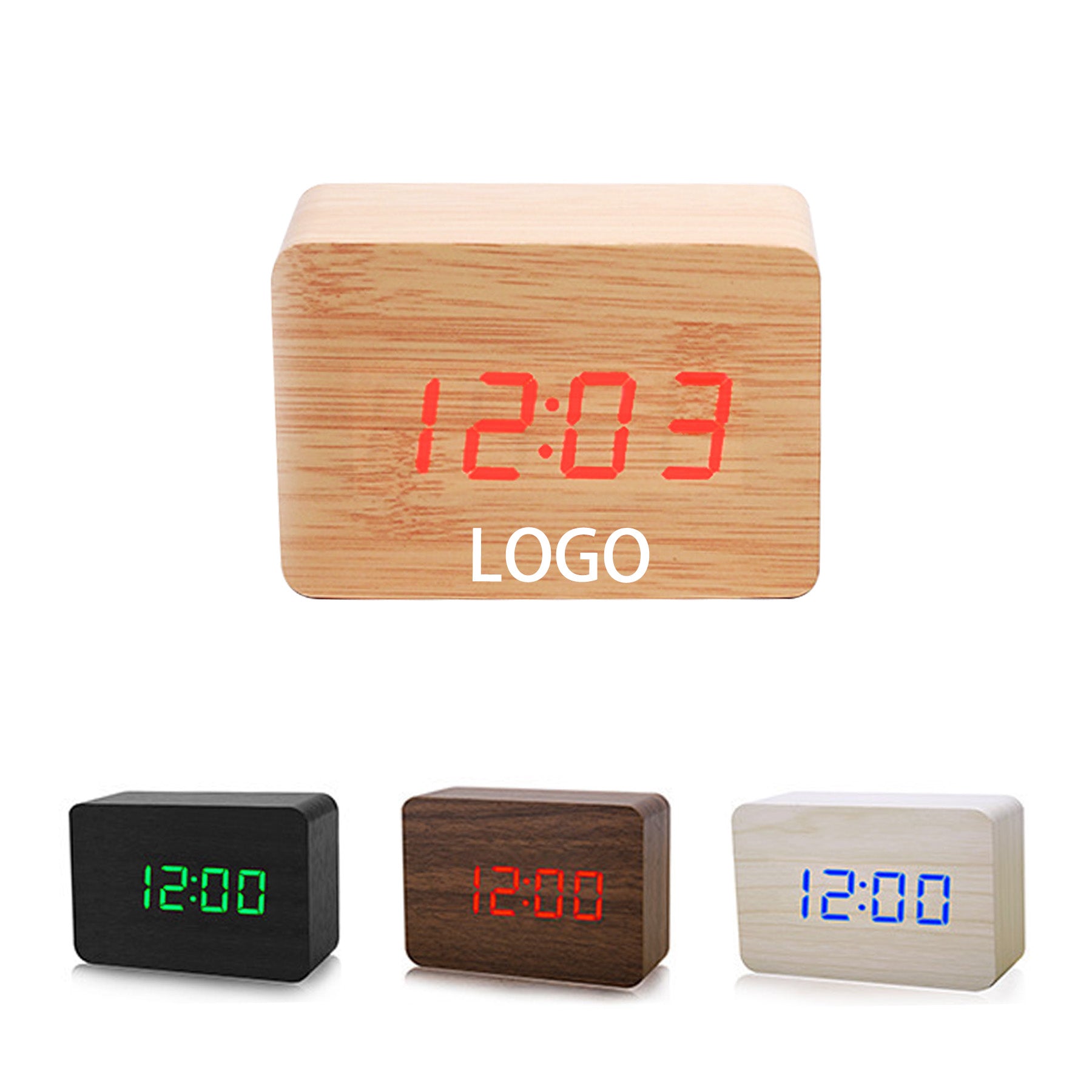 Square Wooden Clock