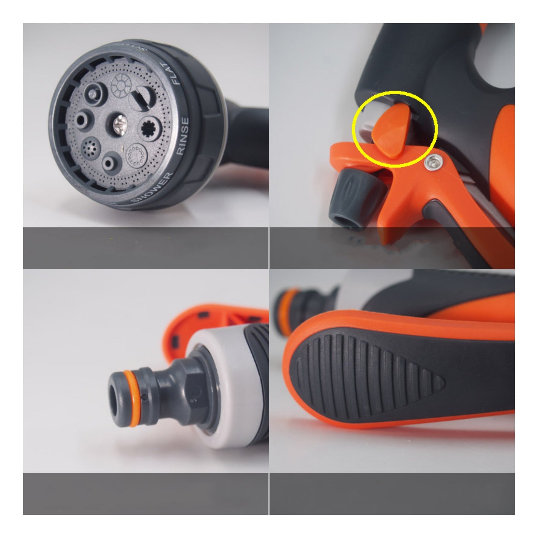 Garden Hose Nozzle With 8 Spray Patterns