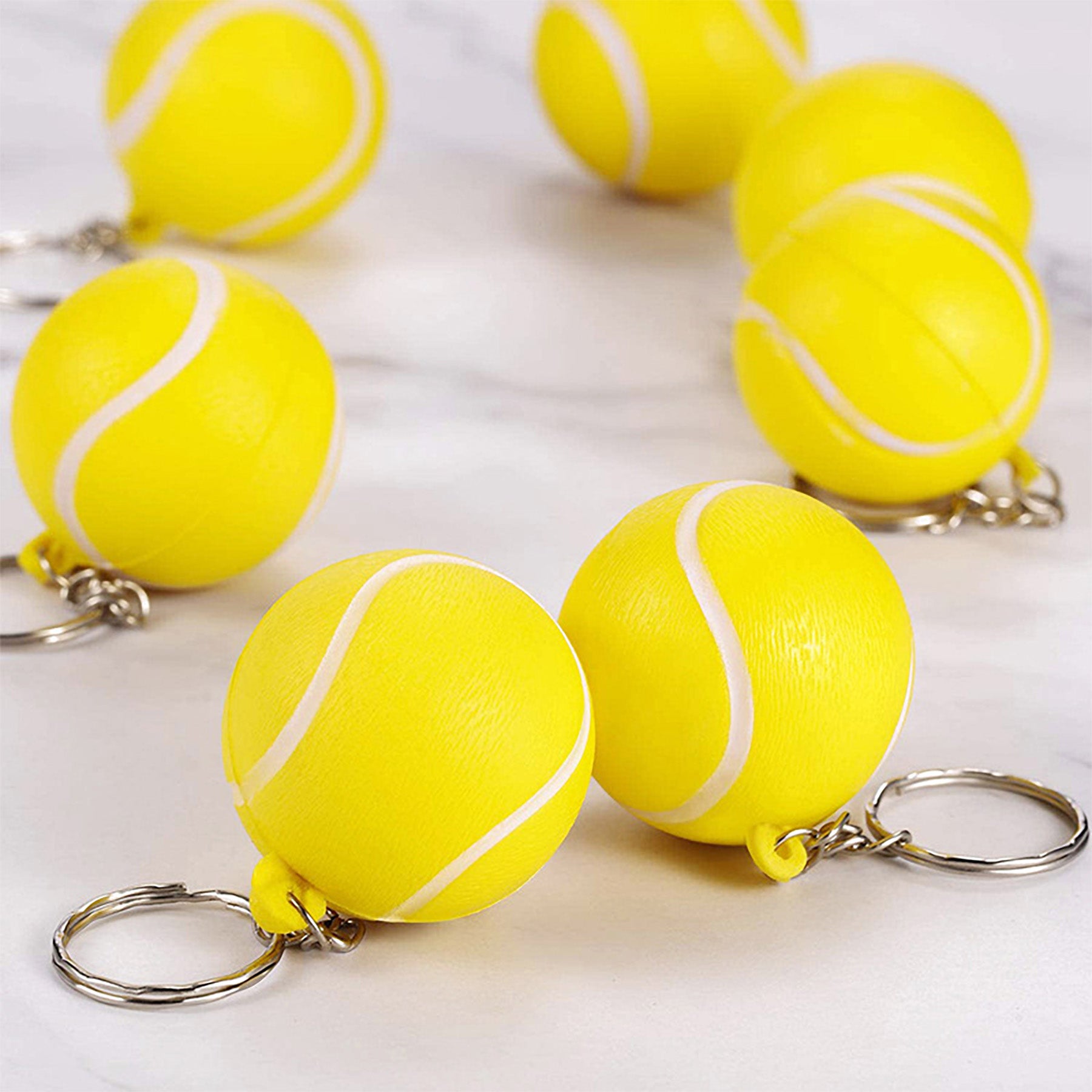 PU Tennis Key Ring