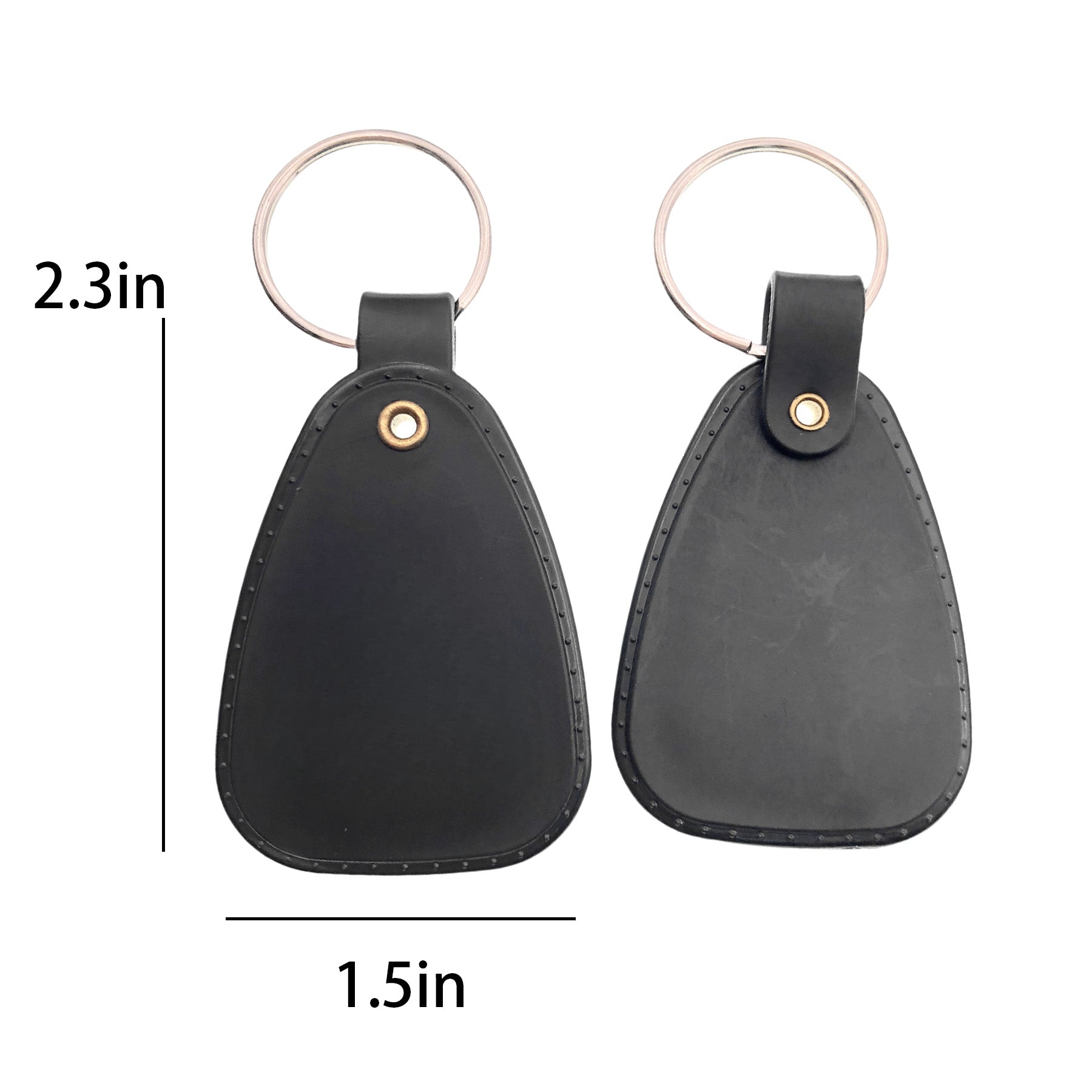 Black Leather Keychain