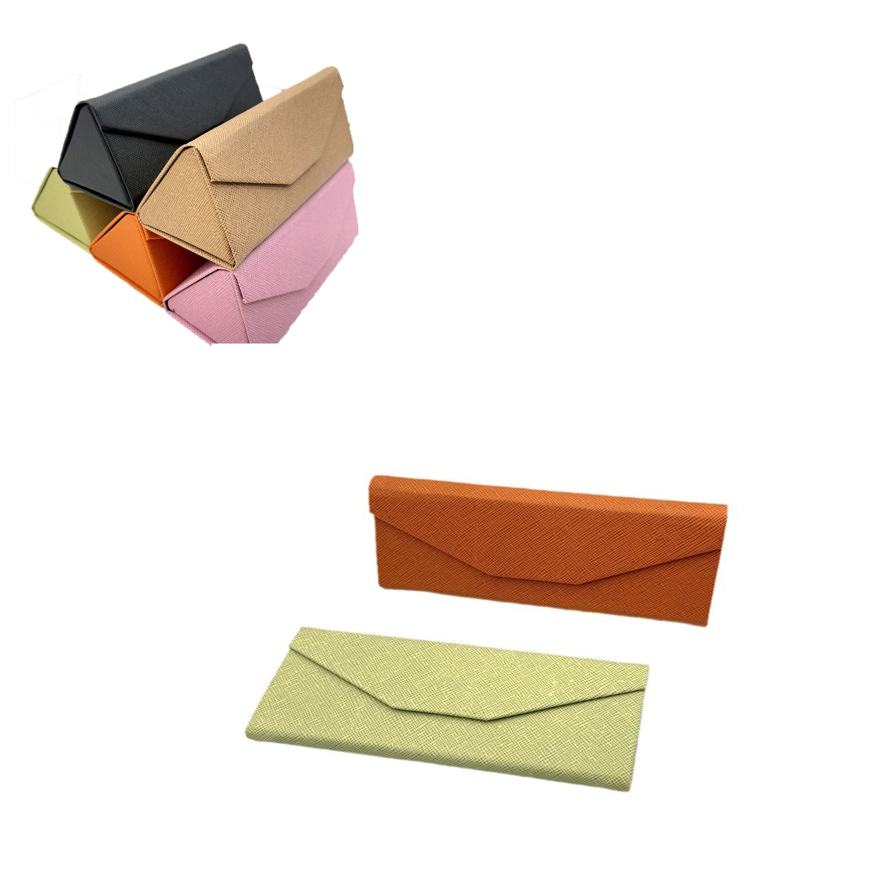 Portable Triangular Folding Glasses Storage Box