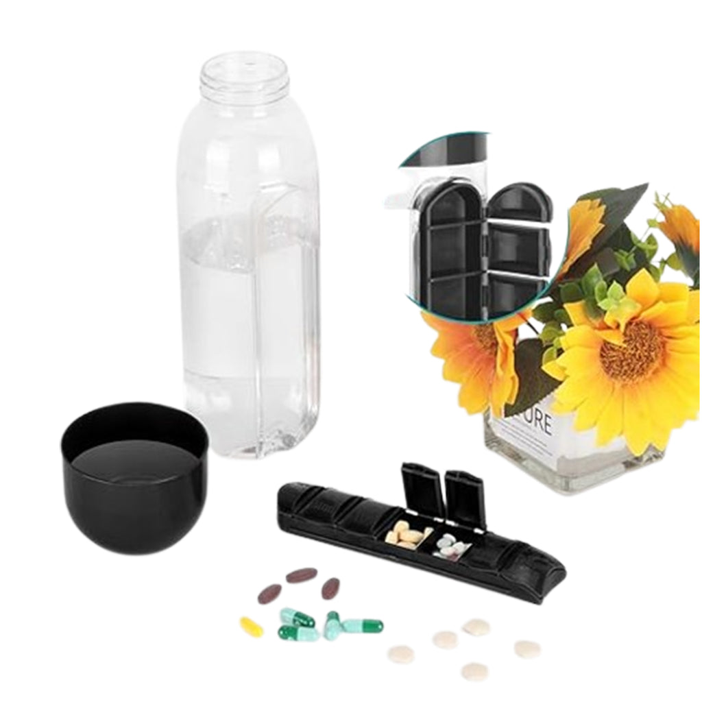 Portable Medicine Box Water Cup