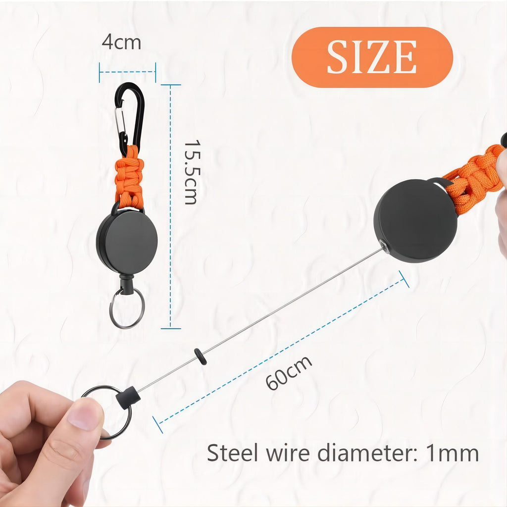 Durable Retractable Keychain