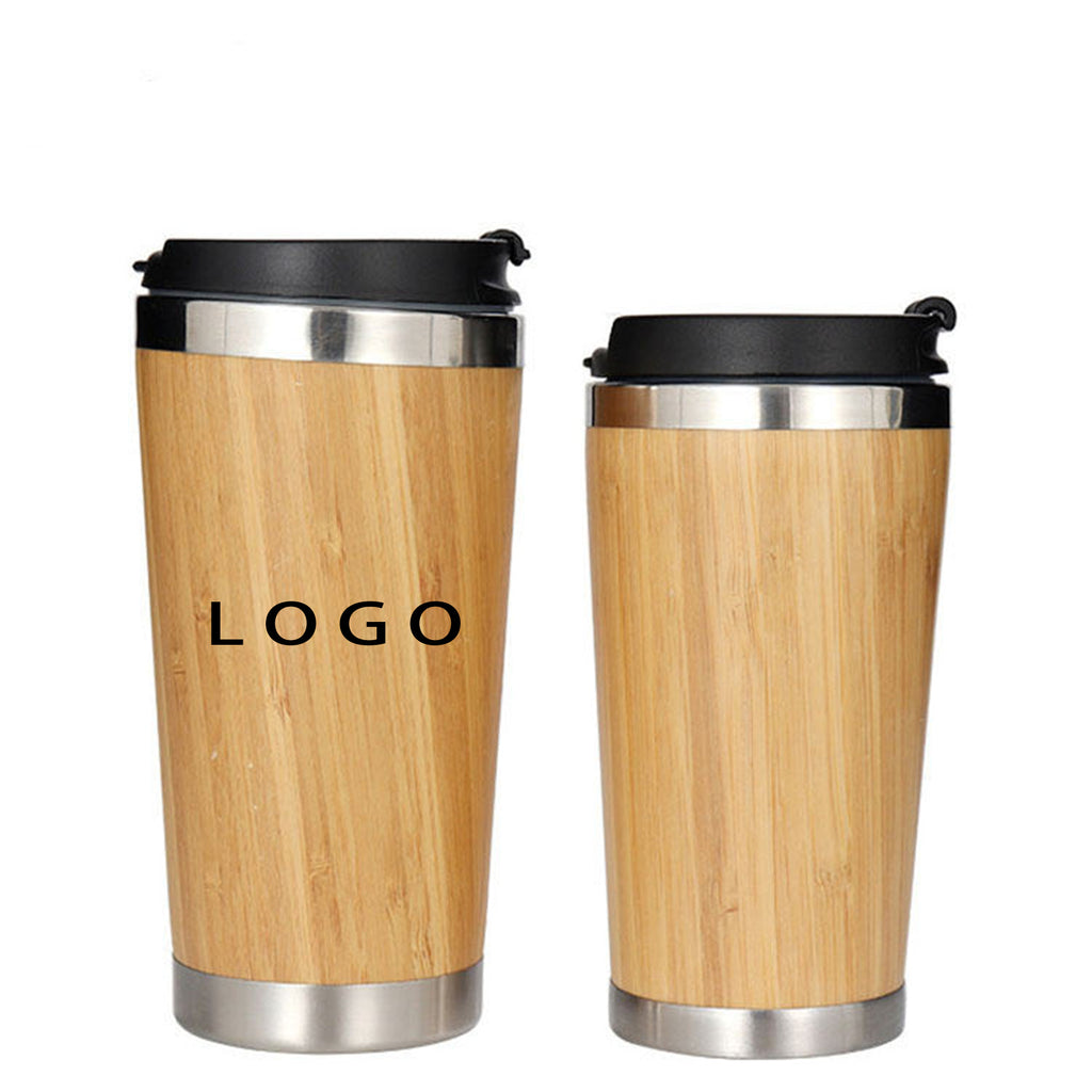 Custom Bamboo Travel Coffee Mug