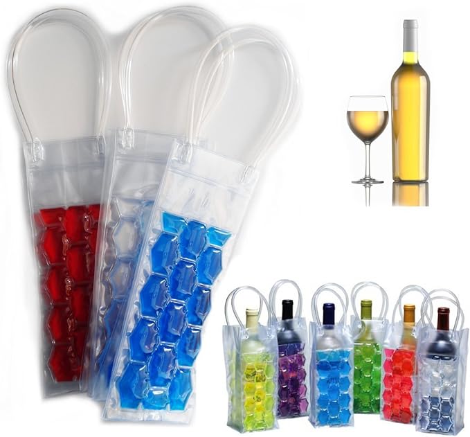Gel Wine Bottle Chill Cooler Ice Bag