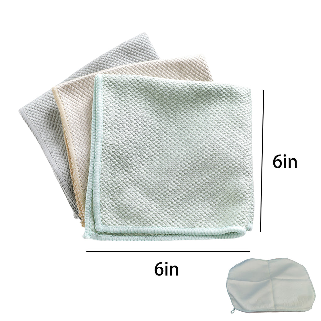 Microfiber Corn Pattern Glass Cleaning Cloth