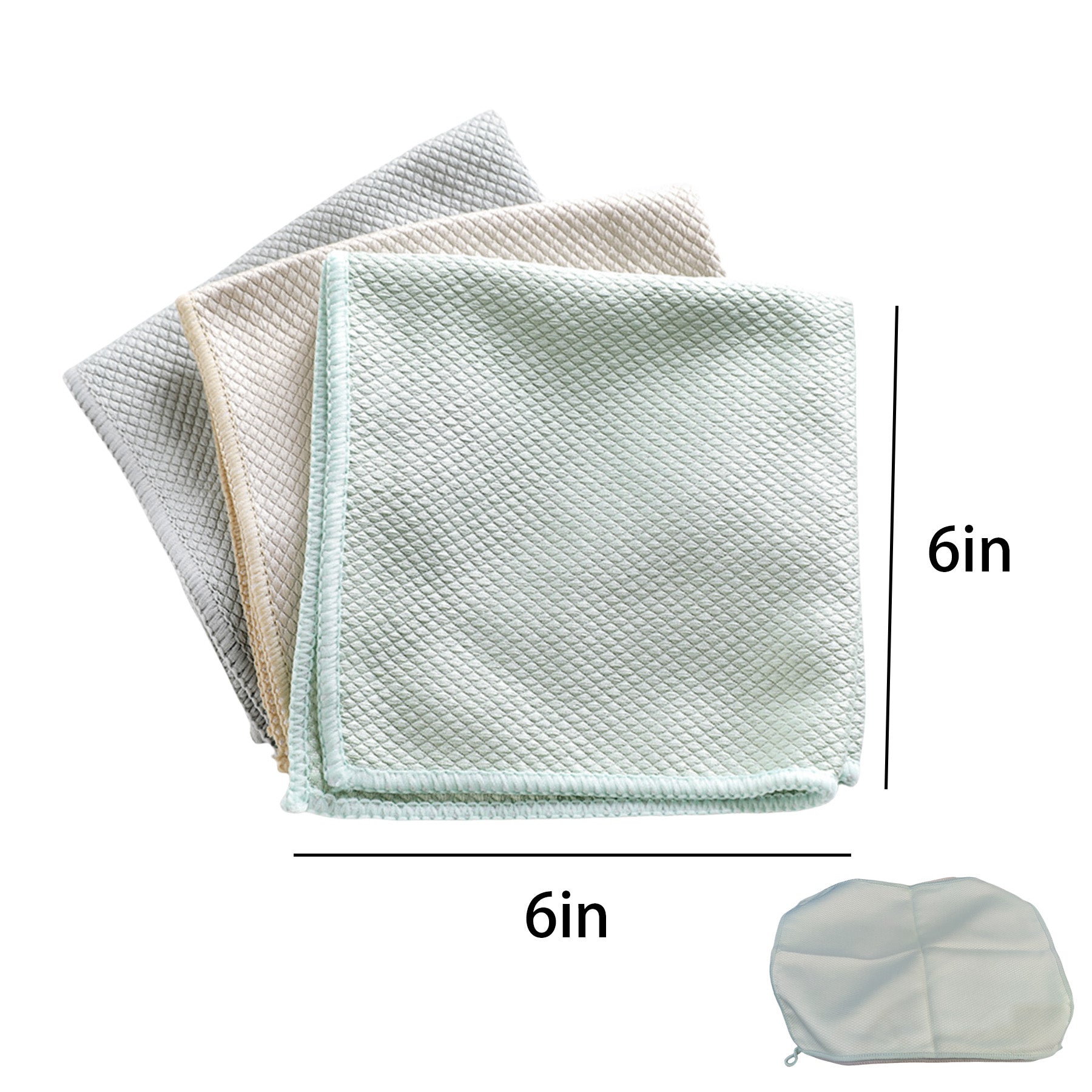 Microfiber Corn Pattern Glass Cleaning Cloth