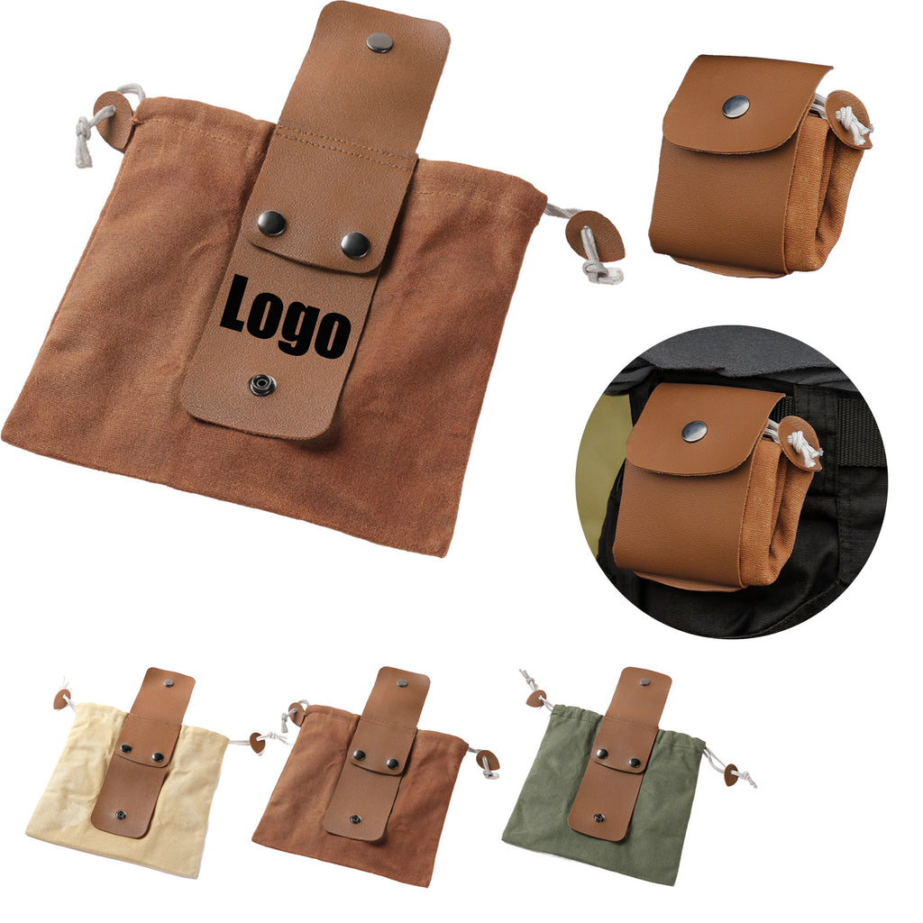 Outdoor Waist Mounted Folding Canvas Storage Toolkit
