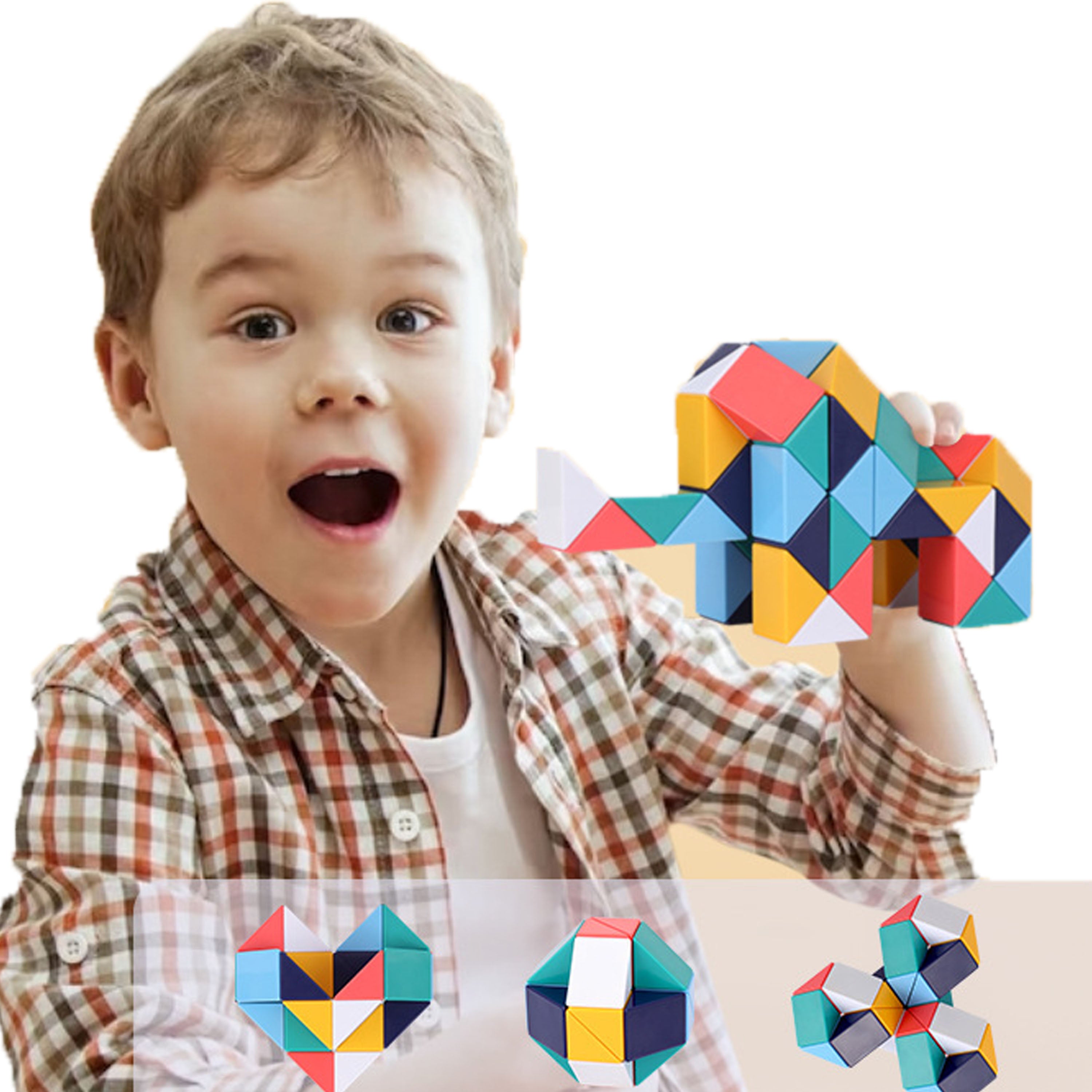 24 Blocks Fidget Snake Cube