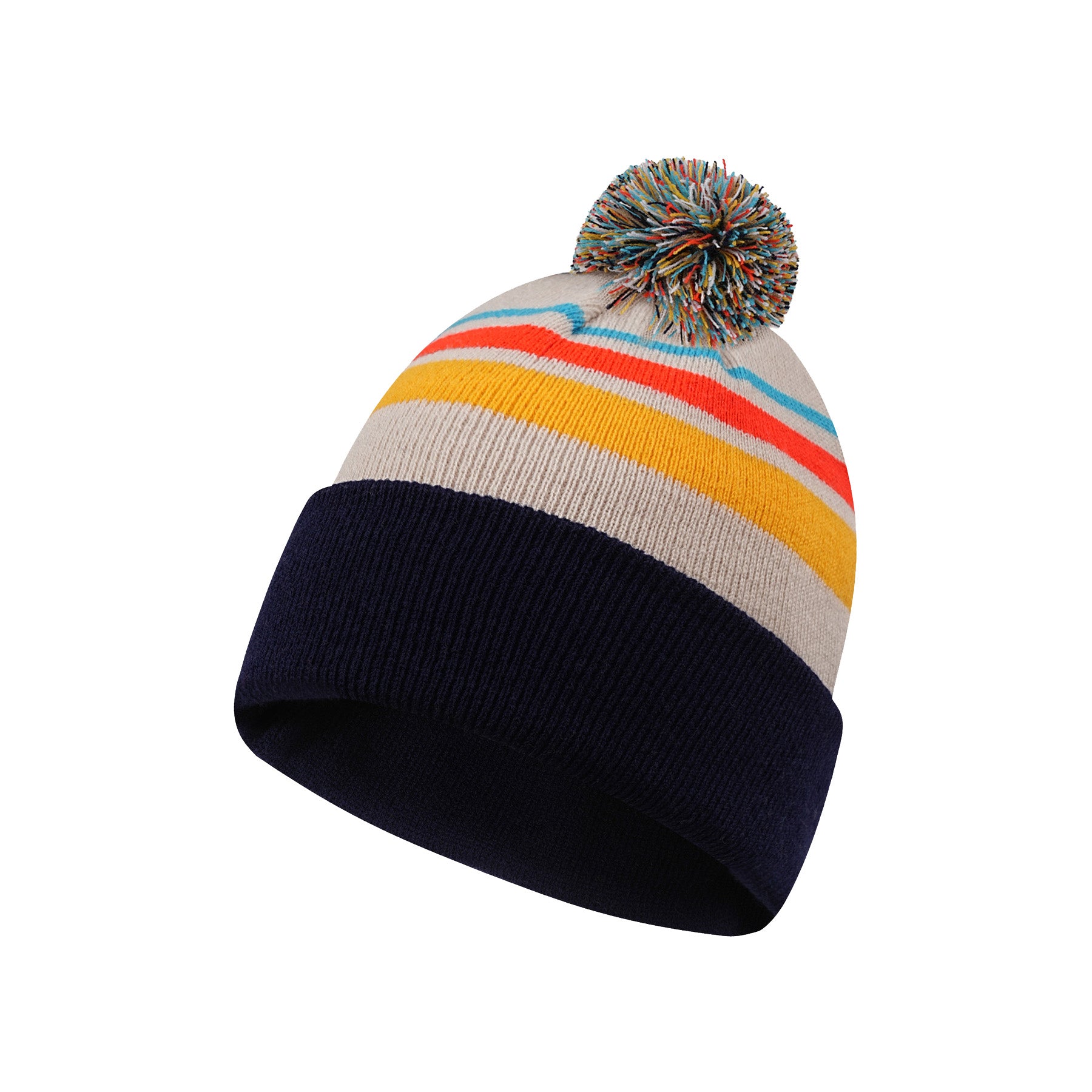 Acrylic Knit Cuffed Beanie Cap