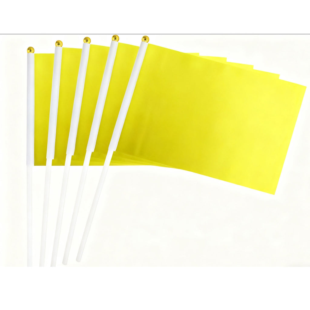 Solid Color Handheld Polyester Hand Waving Flag