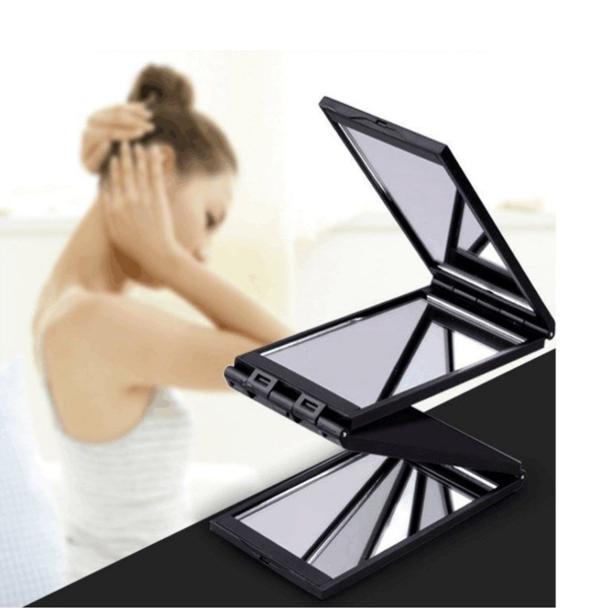 4 - Sided Portable Foldable 360 - Degree Vanity Mirror