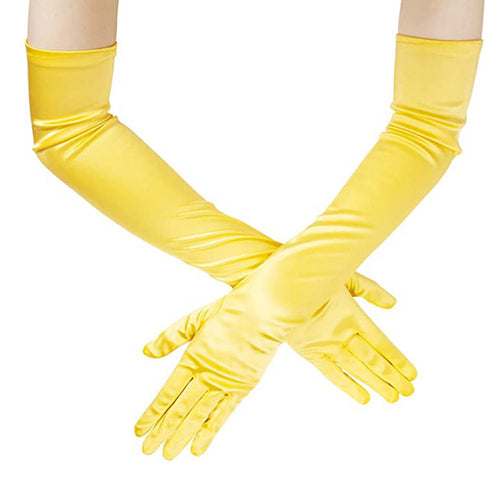 Bridal Dance Long Satin Elbow-Length Gloves