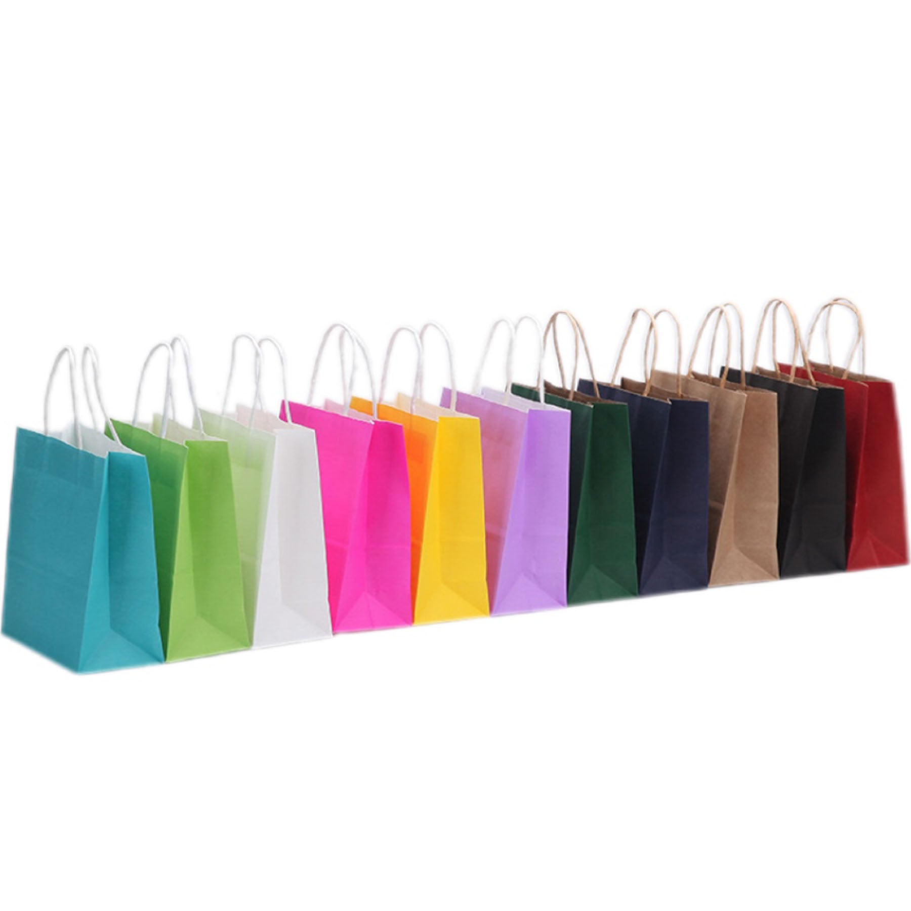 Durable Kraft Paper Bags With Handles - Eco-Friendly