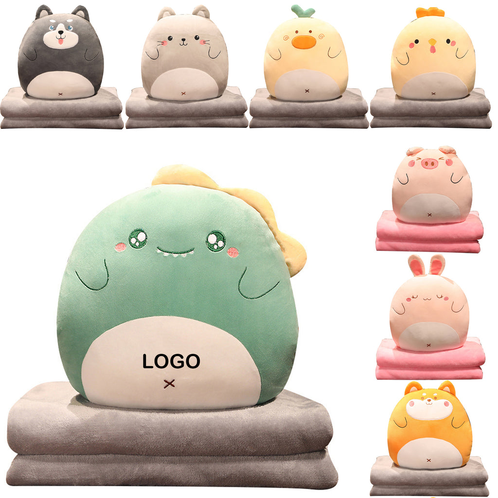Animal Shape Pillow Blanket
