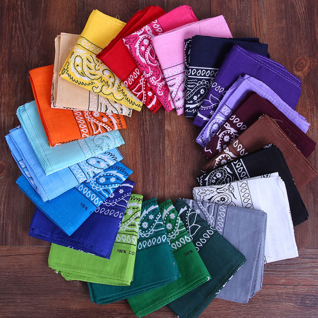 Paisley Pattern Bandanas Face Mask Square Scarf Headwear