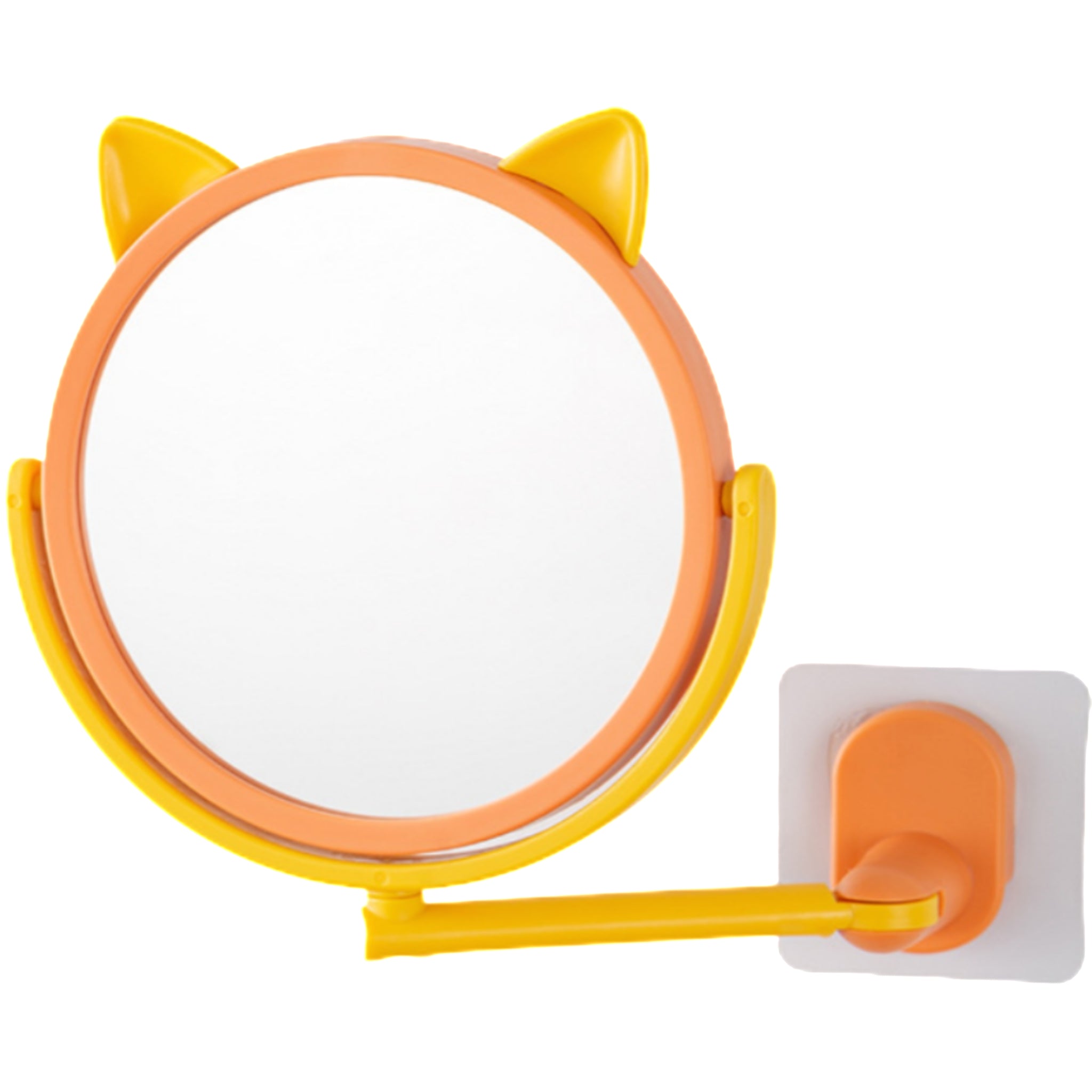 Suction Mounted Rotatable Vanity Mirror Without Drilling