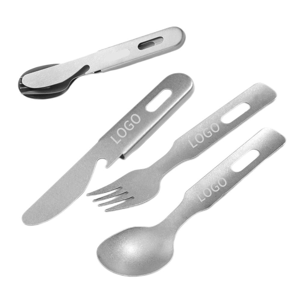 Portable Camping Cutlery Set (Knife, Fork & Spoon)