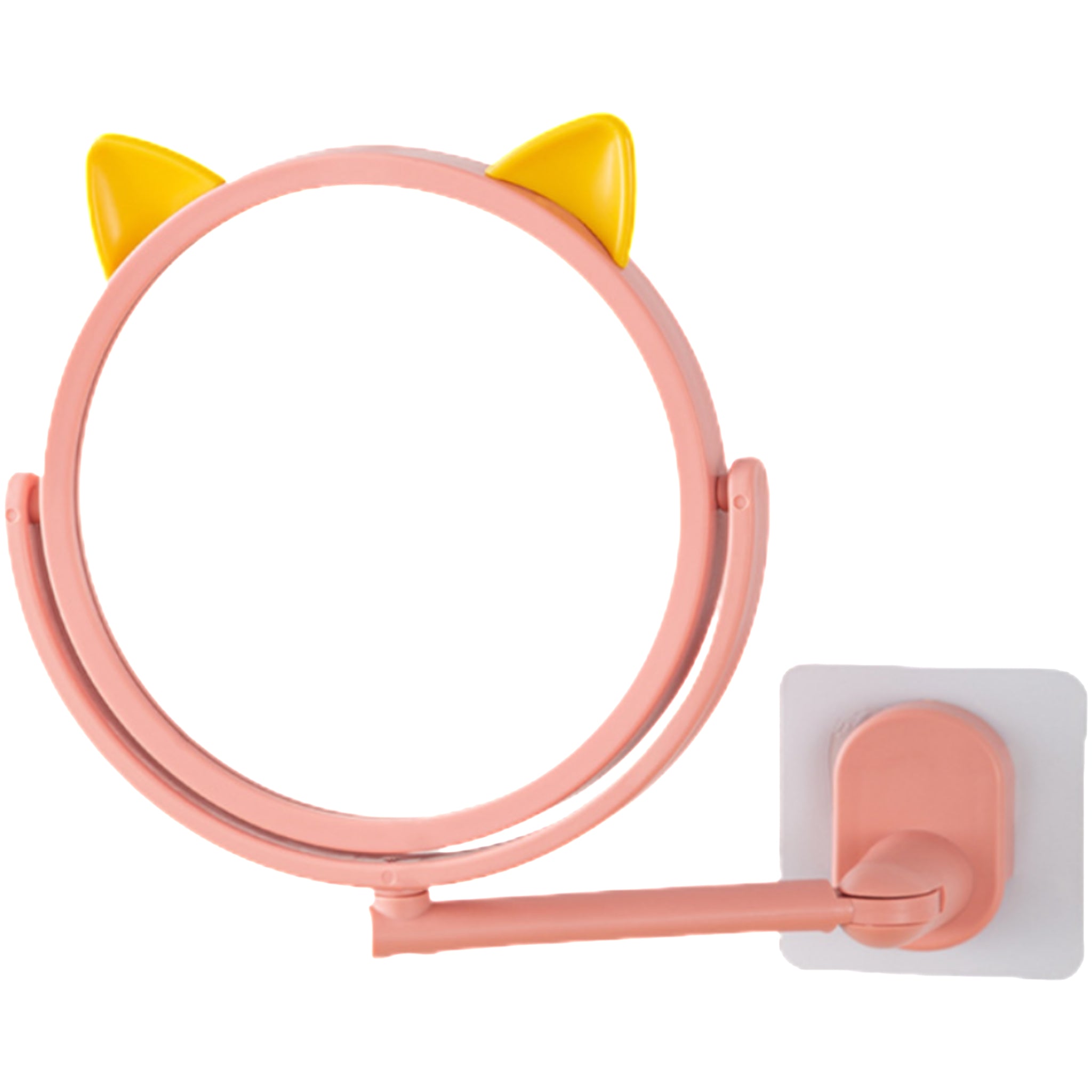 Suction Mounted Rotatable Vanity Mirror Without Drilling