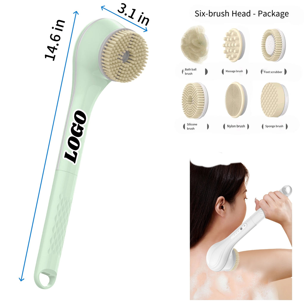 Electric Waterproof Shower Brush Rotating Exfoliating