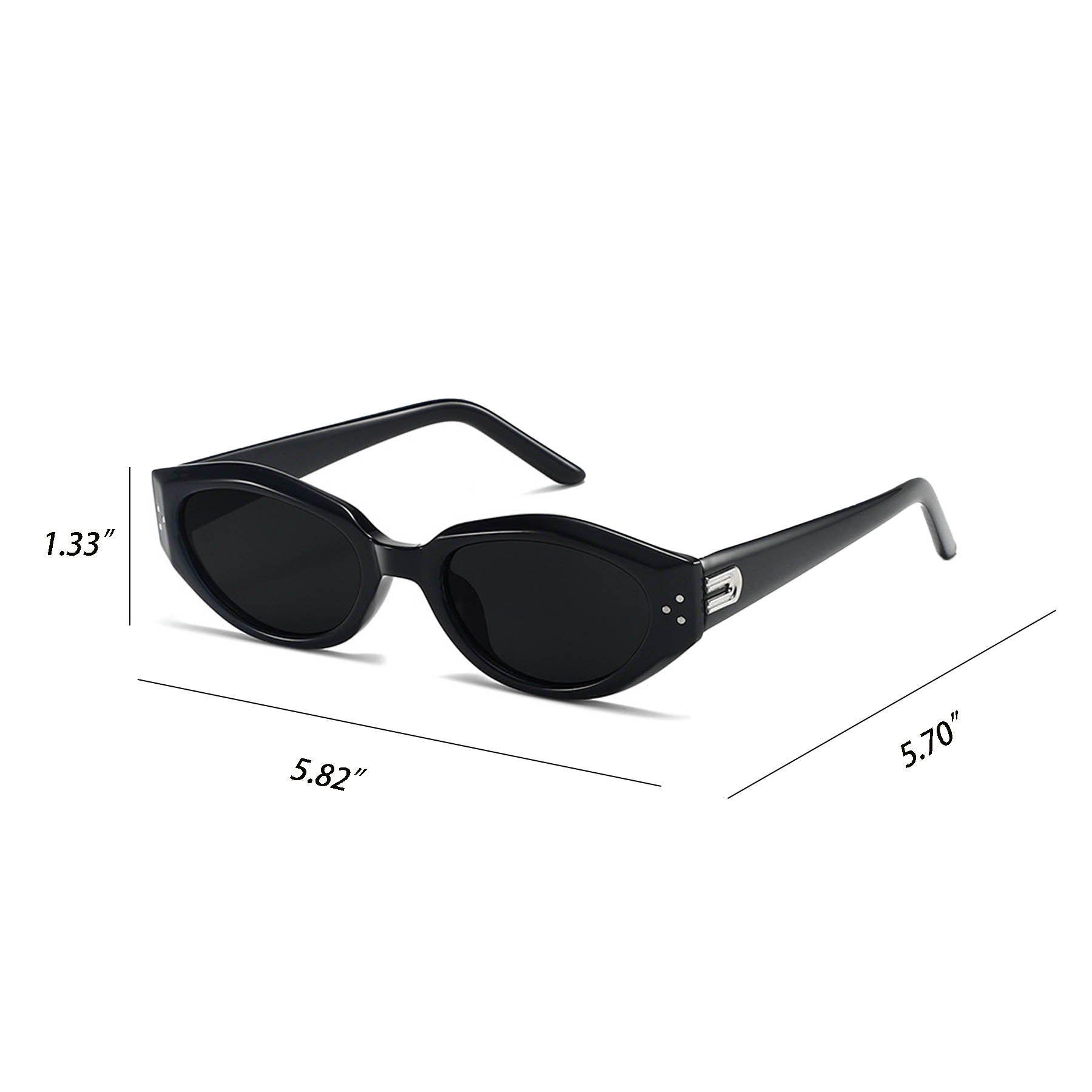 Cat Eye Sunglasses With Sunshade And Uv Protection