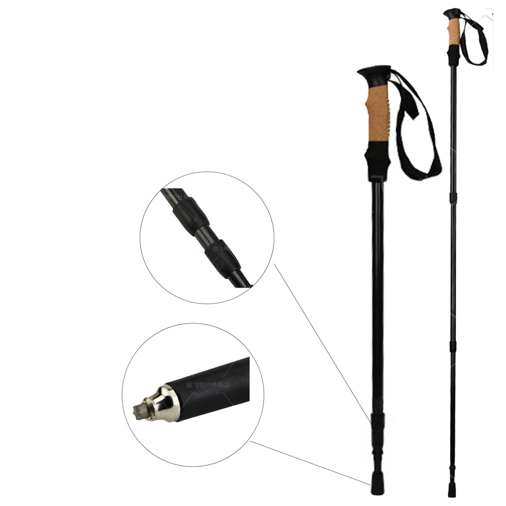 Carbon Ultralight Trekking Pole With Cork EVA Handle