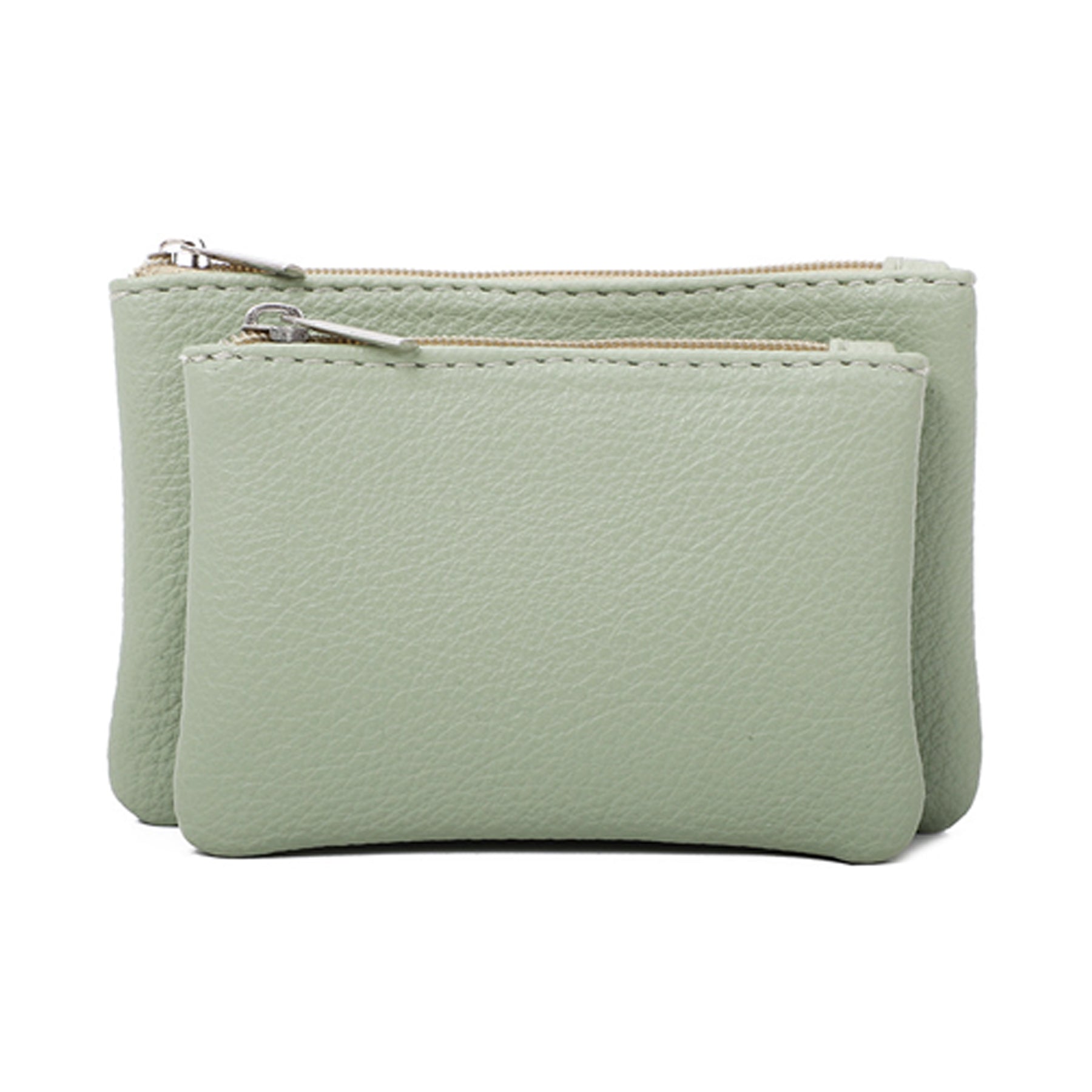 Detachable Leather Wallet With Zipper