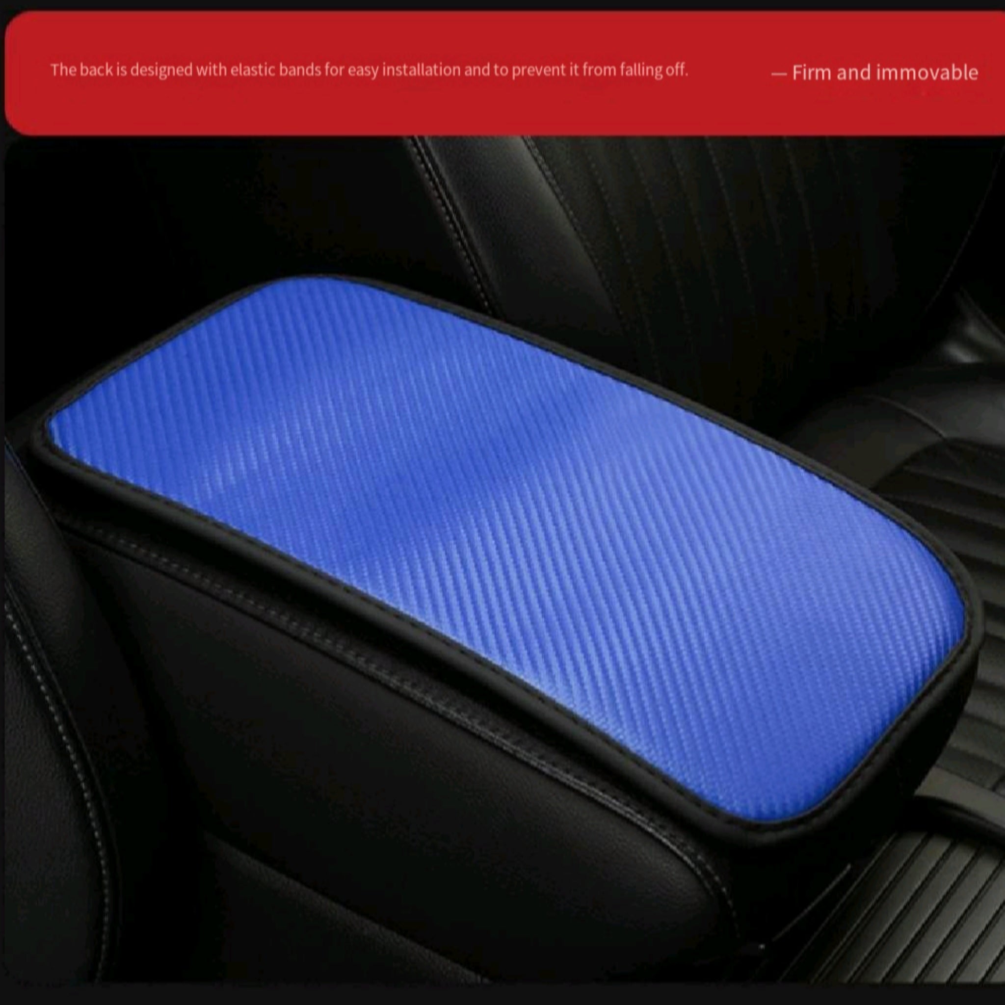 Console Top Pad Carbon Print Non Slip Ergonomic