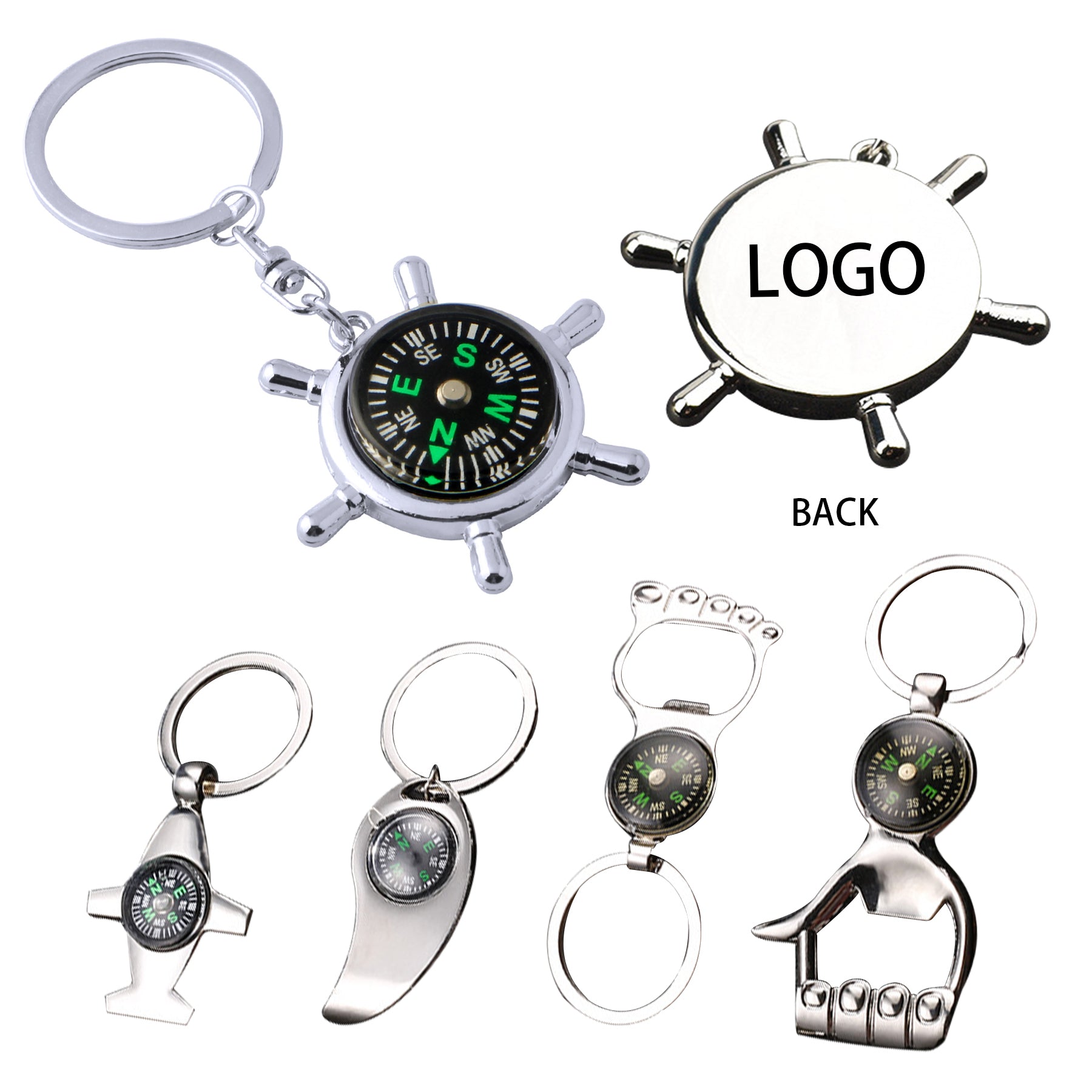 Compass Key Chain