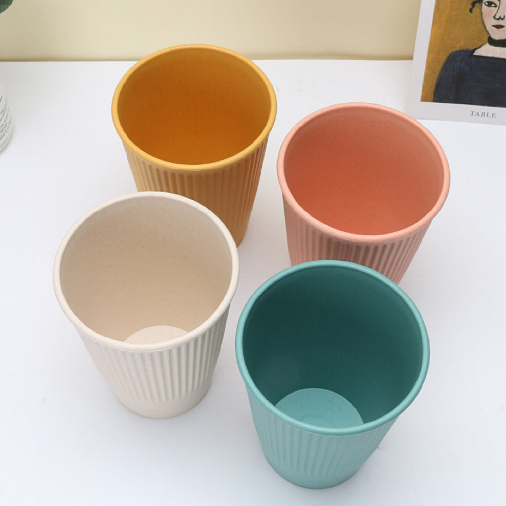 Wheat Straw 4-Cup Set
