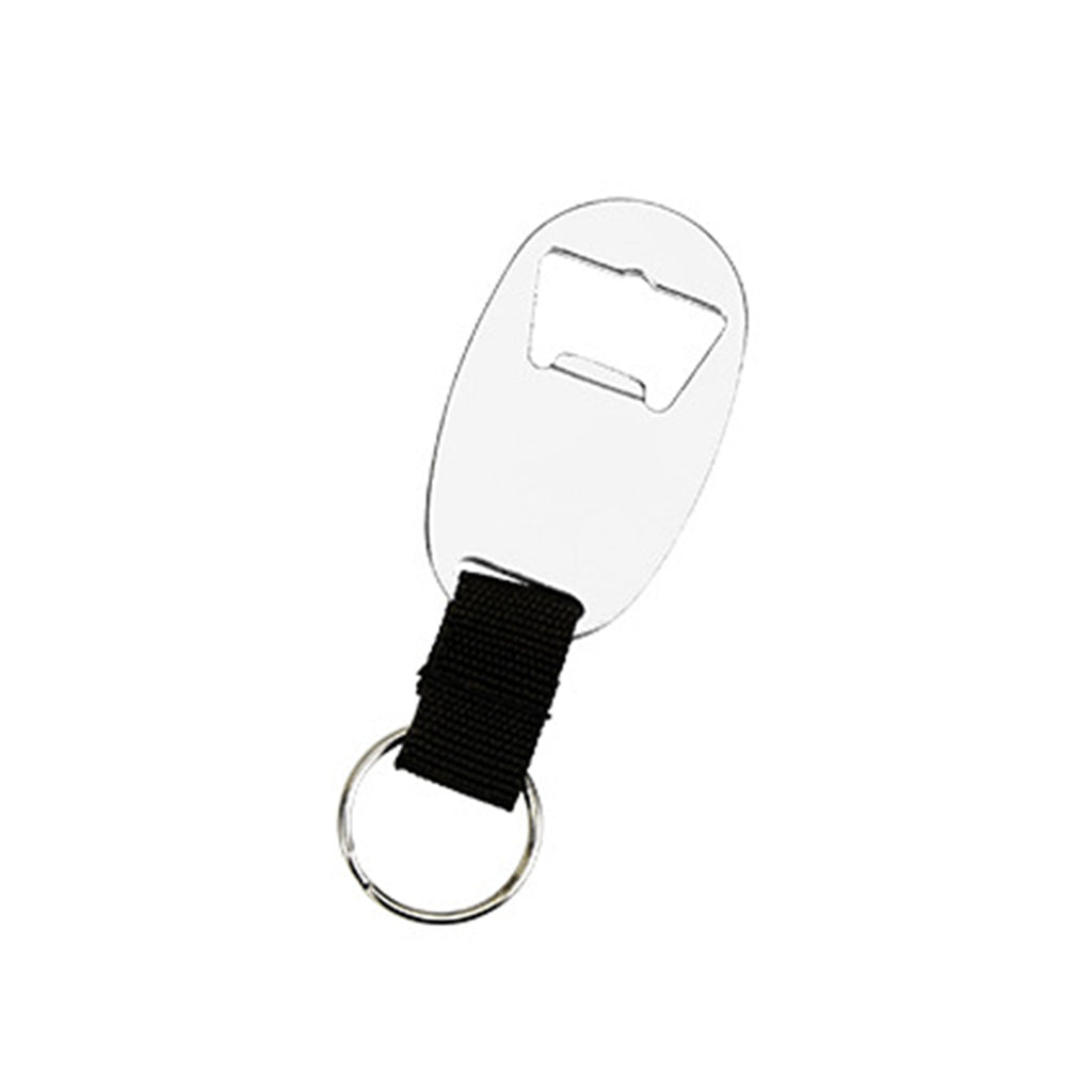 Aluminum Alloy Flat Beer Bottle Opener Keychain