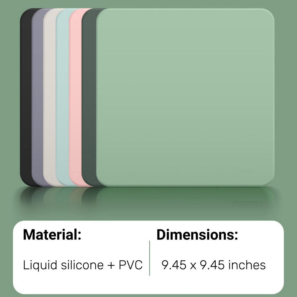 Liquid-textured Faux Leather Mouse Pad