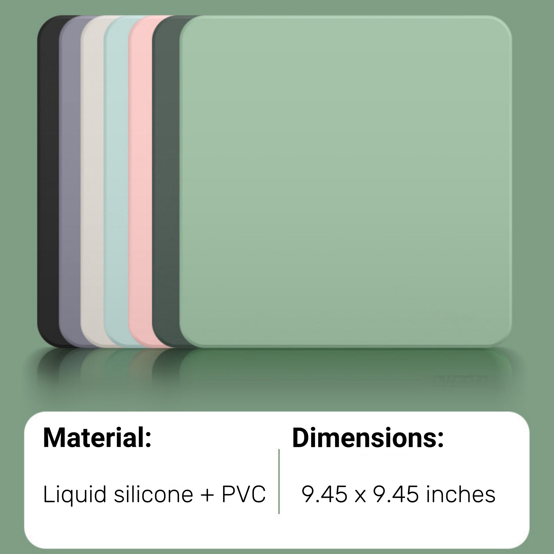 Liquid-textured Faux Leather Mouse Pad