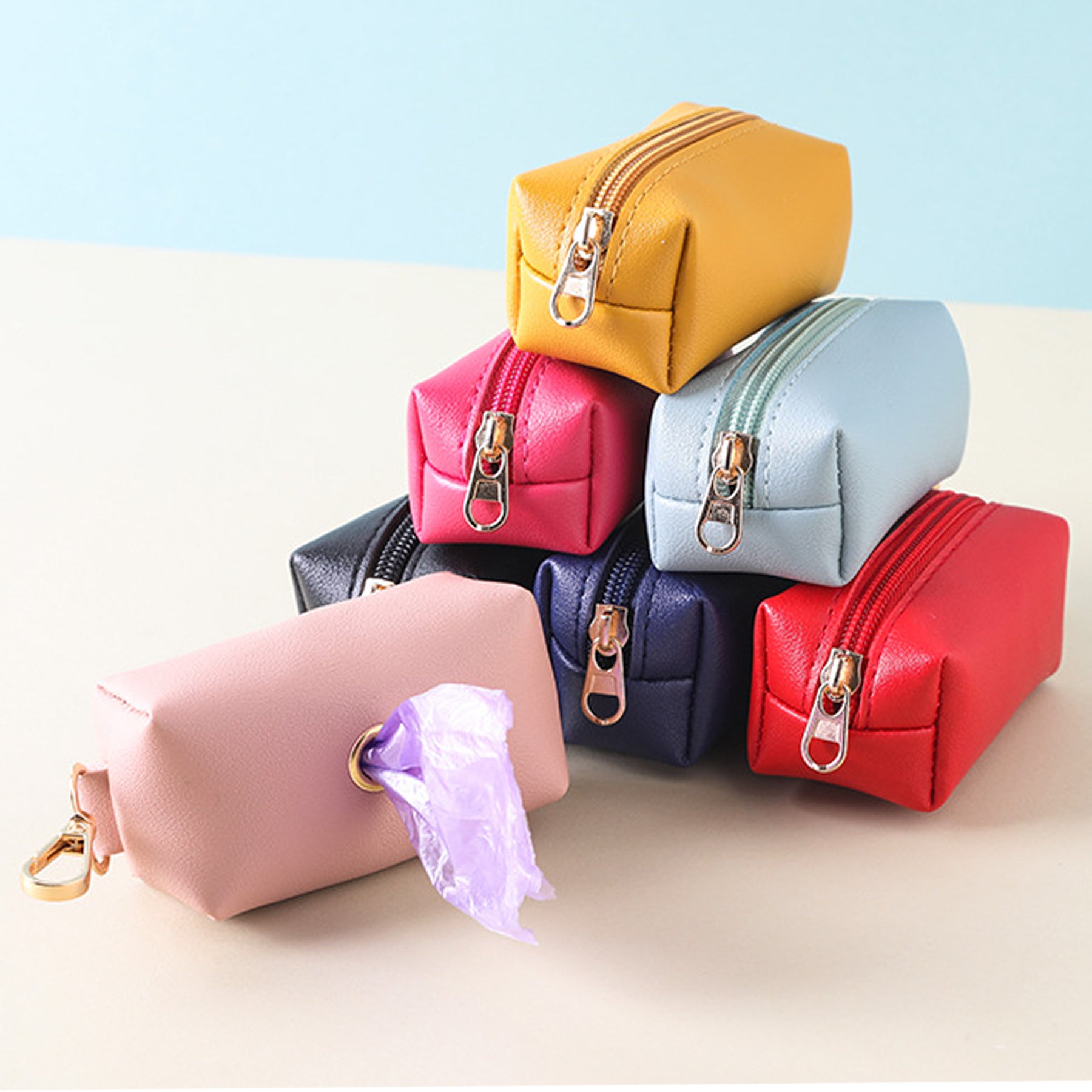 PU Leather Pet Poop Bag Dispenser